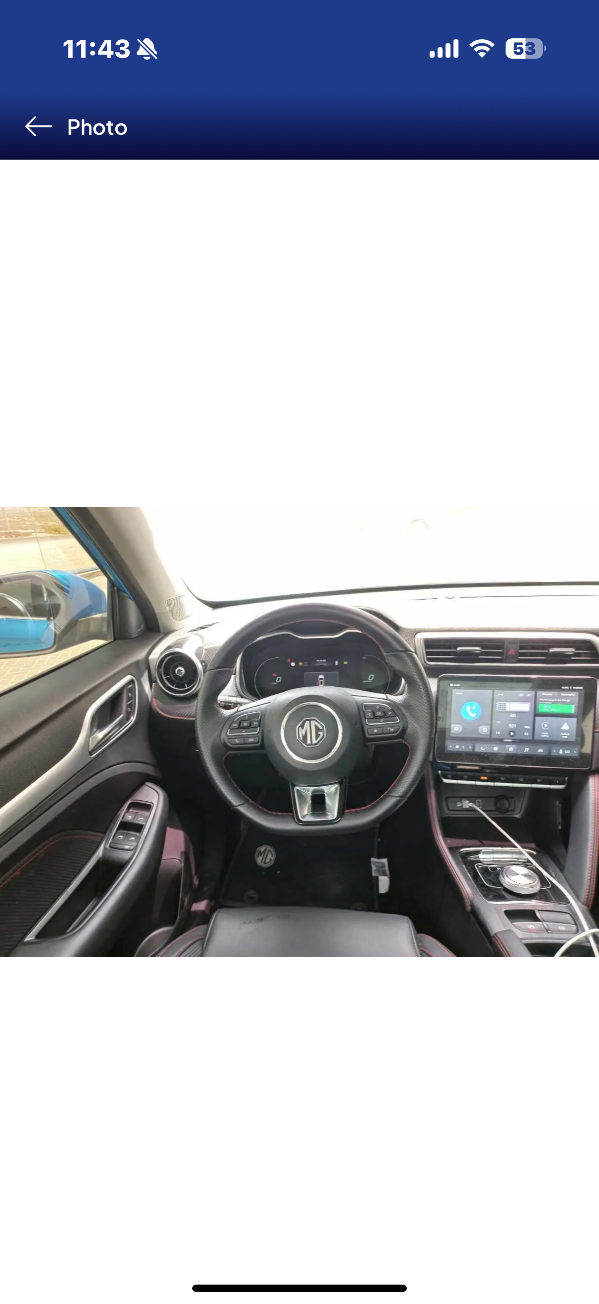 Голубой MG ZS EV Long Range 2024 год