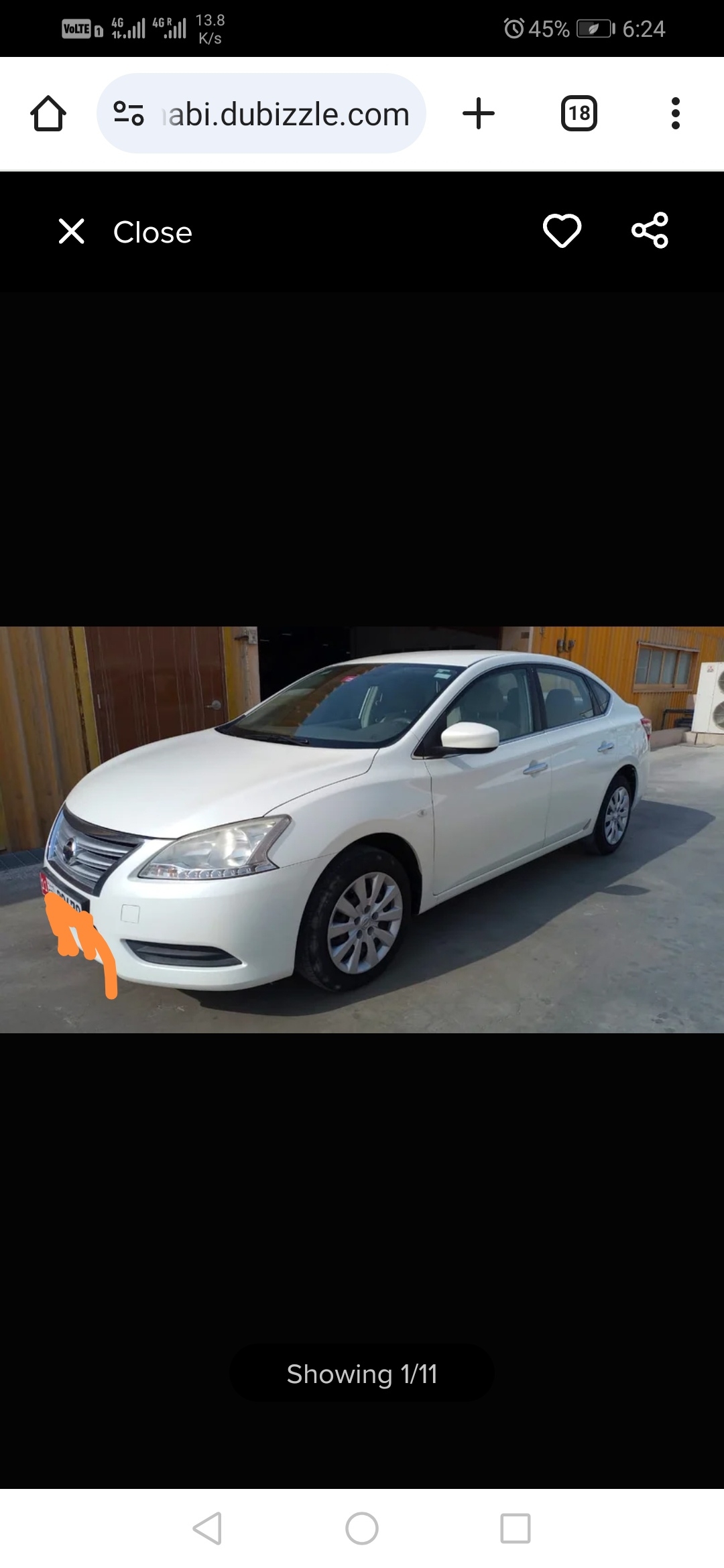 白色的 日产 Sentra SV 2020