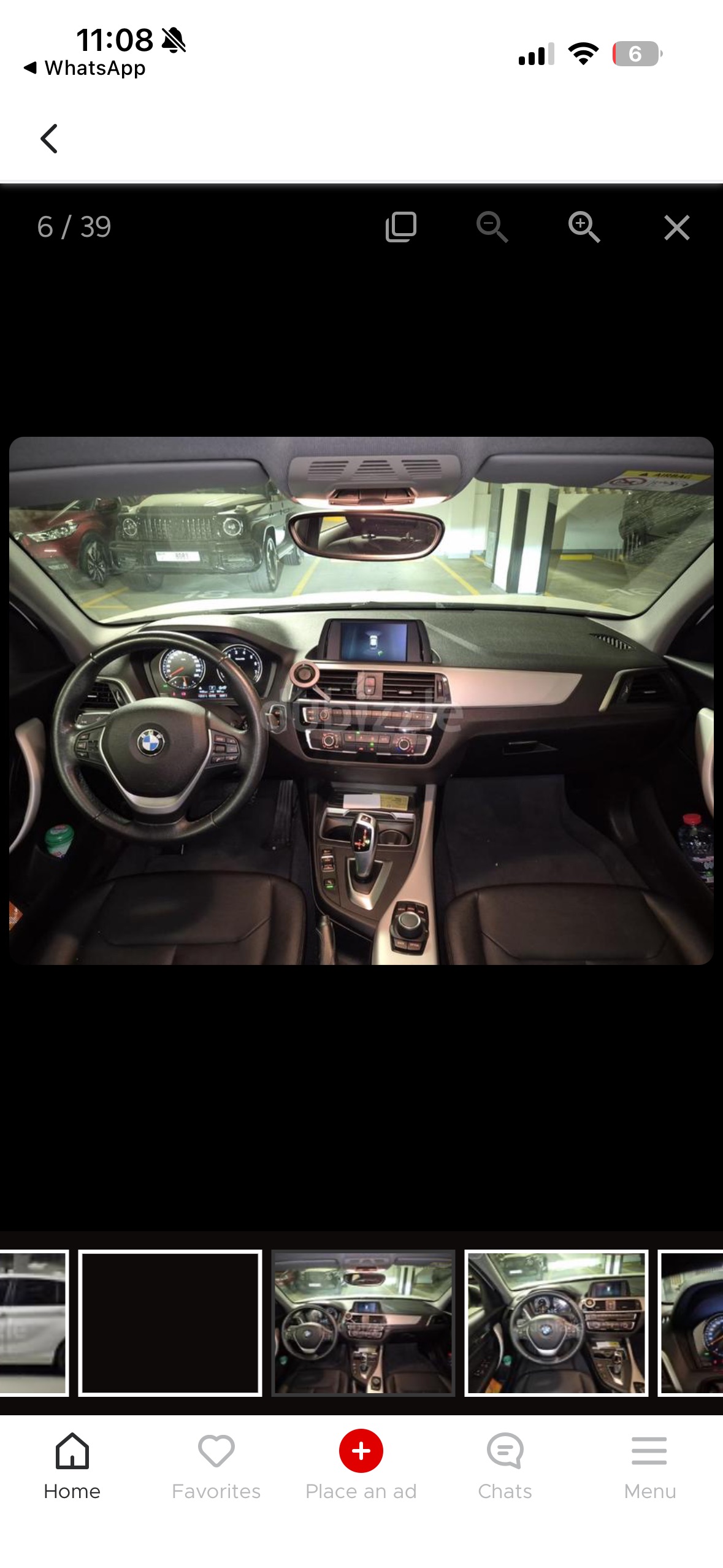 White BMW 120i Sport Line 2019