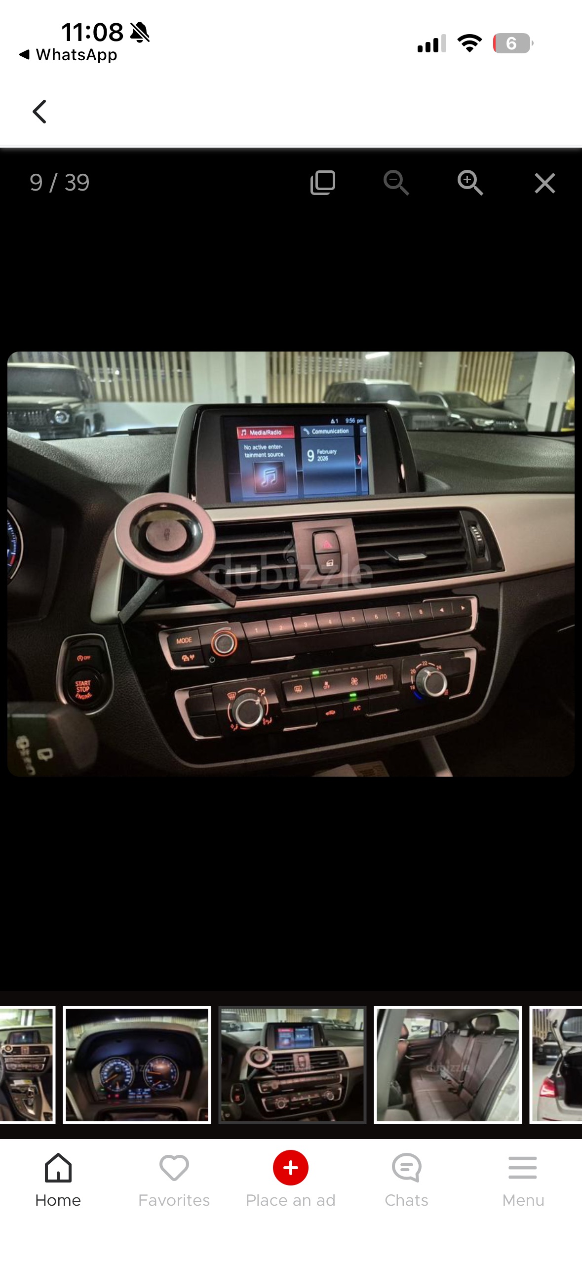 White BMW 120i Sport Line 2019