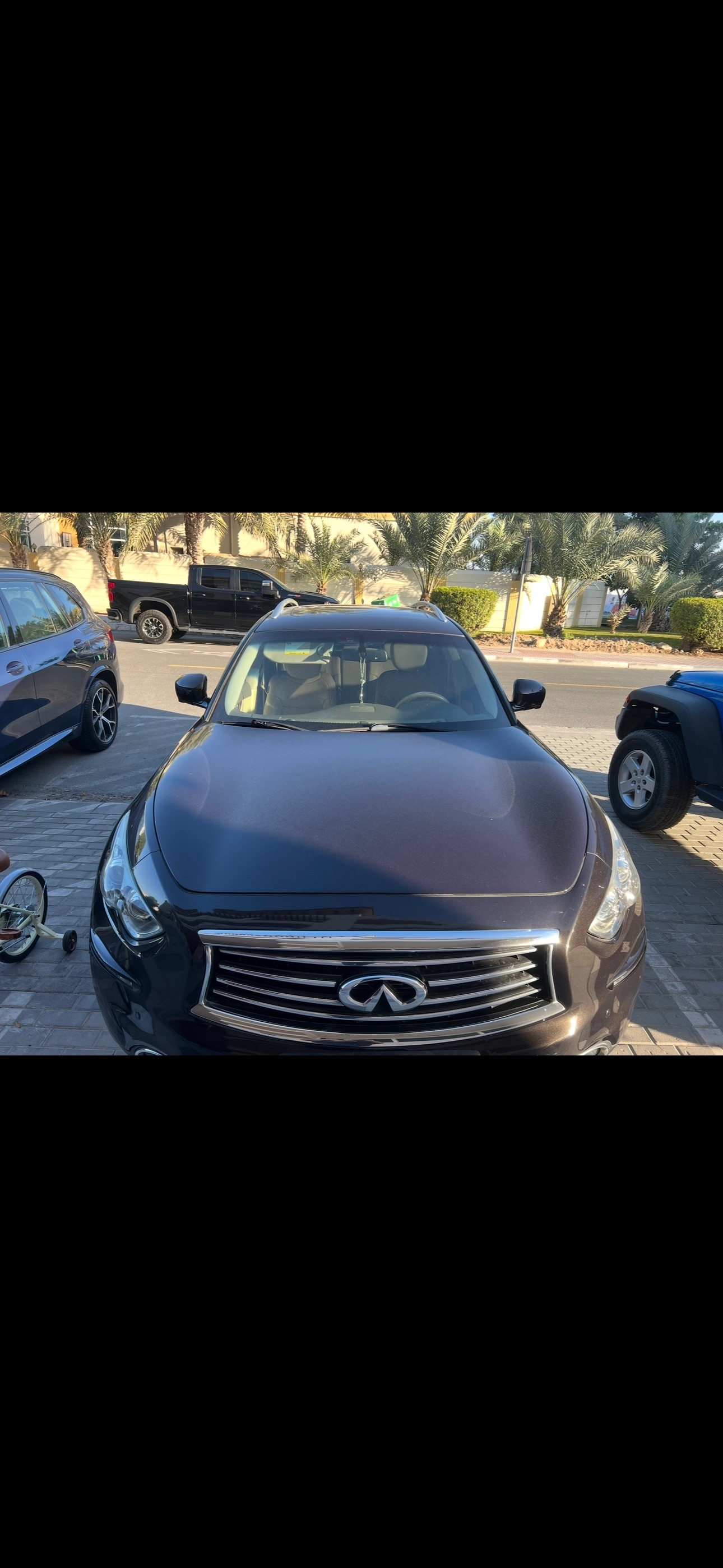 Donkerbruin Infiniti QX70 2016