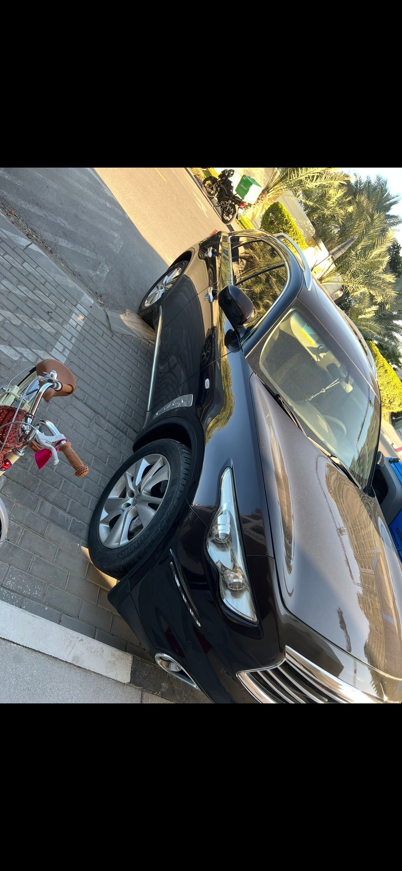 Donkerbruin Infiniti QX70 2016