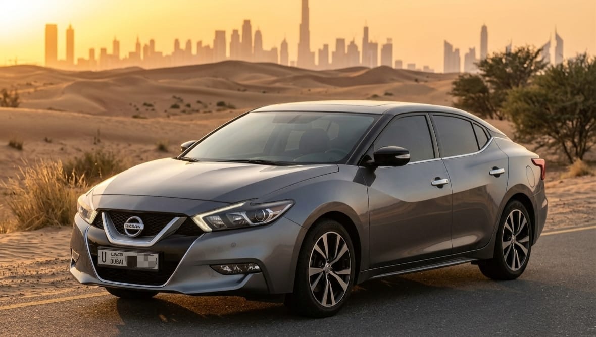 Gray Nissan Maxima 3.5 SE 2016