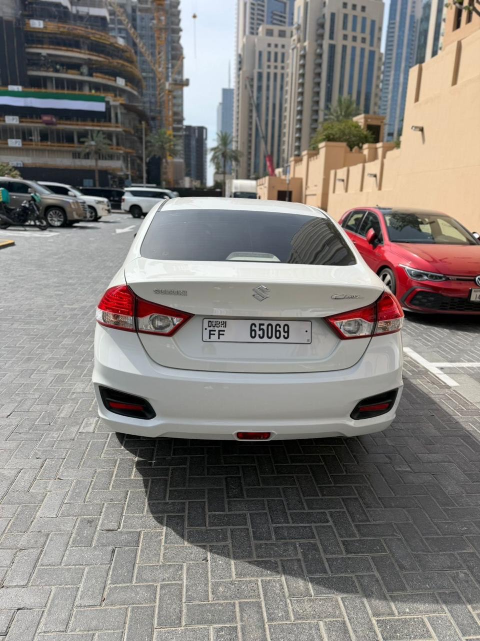 White Suzuki Ciaz GLX 2023