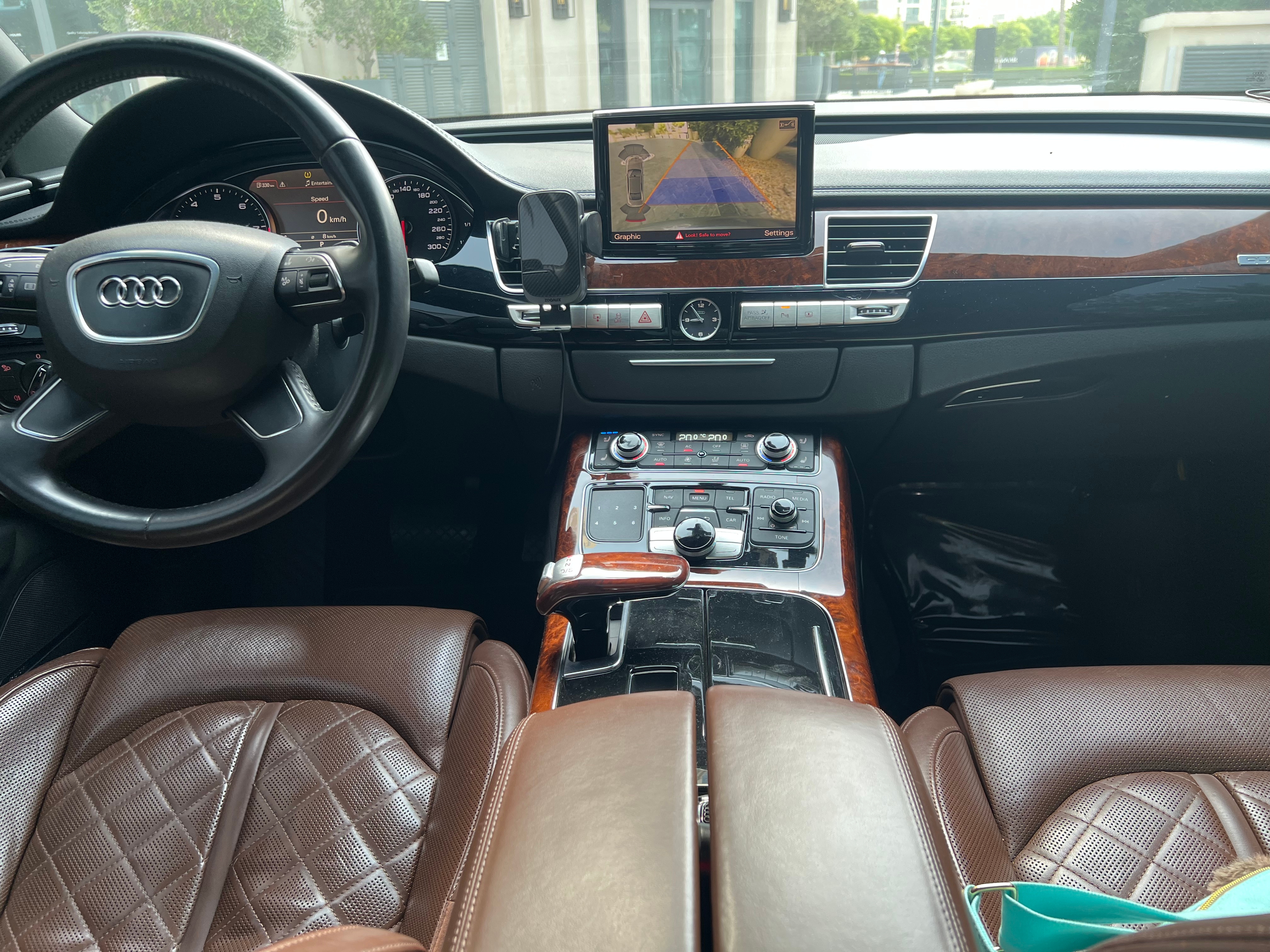 Gray Audi A8 L 55 TFSI 2011