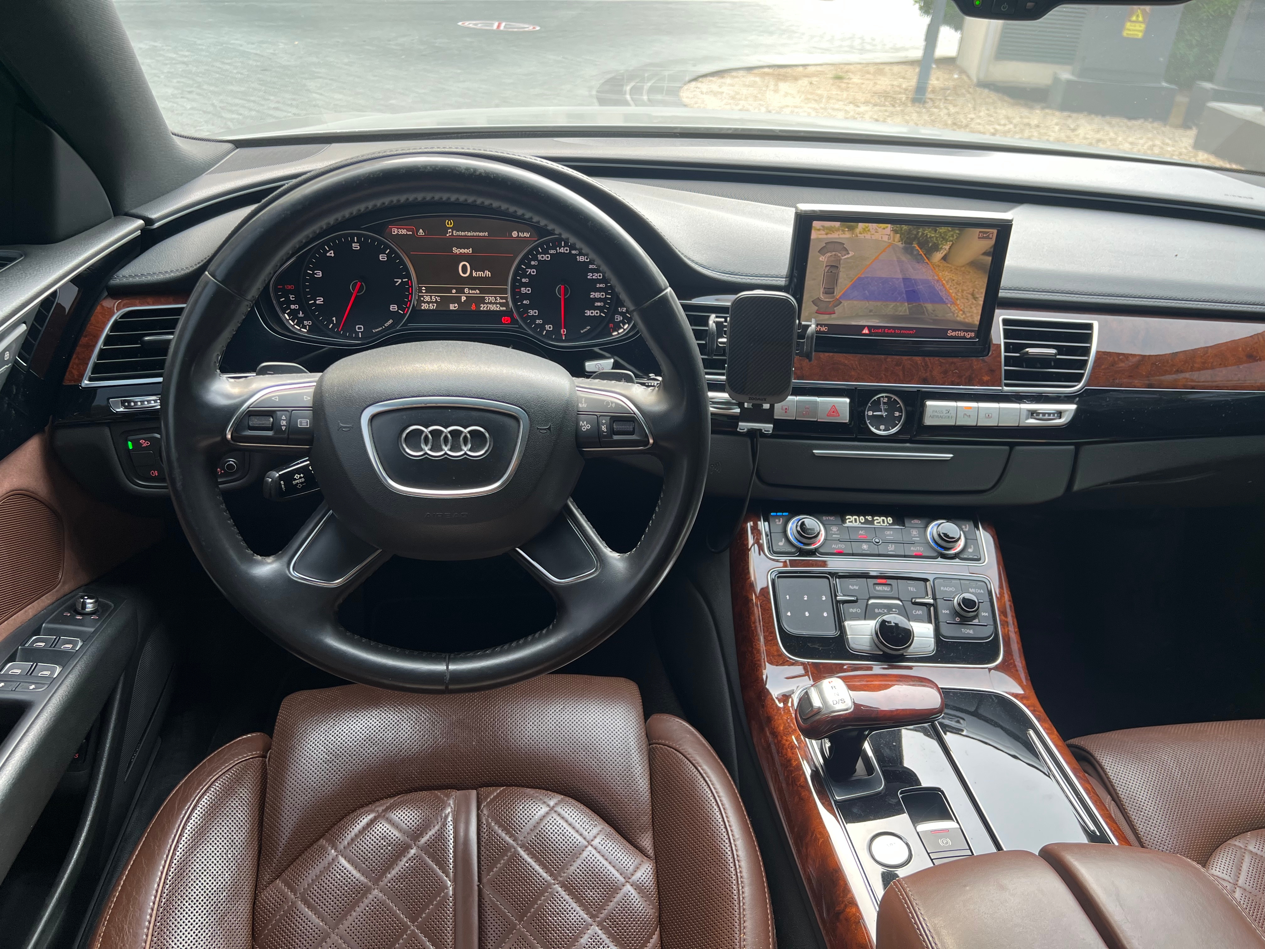 Gray Audi A8 L 55 TFSI 2011
