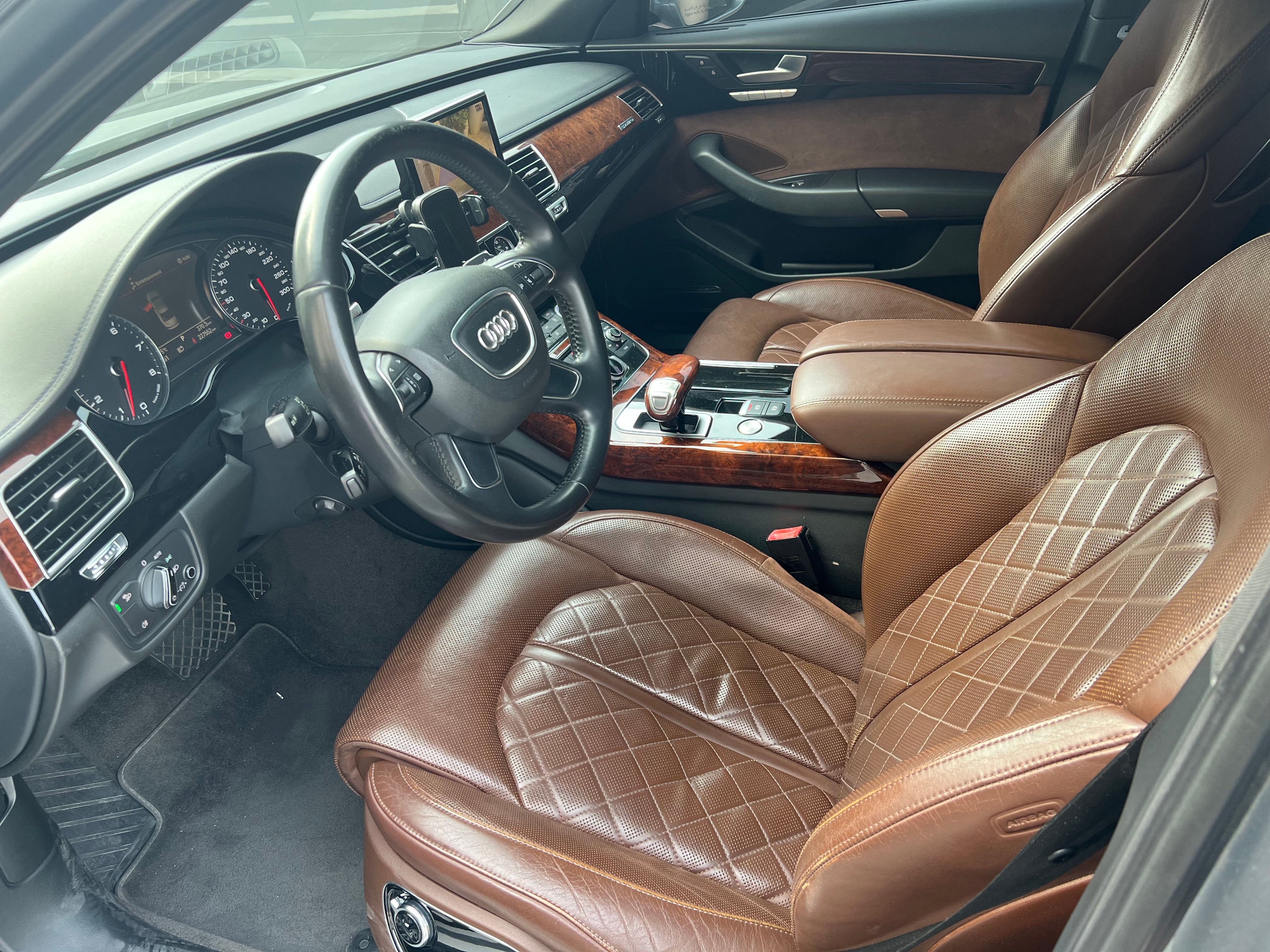 Gray Audi A8 L 55 TFSI 2011