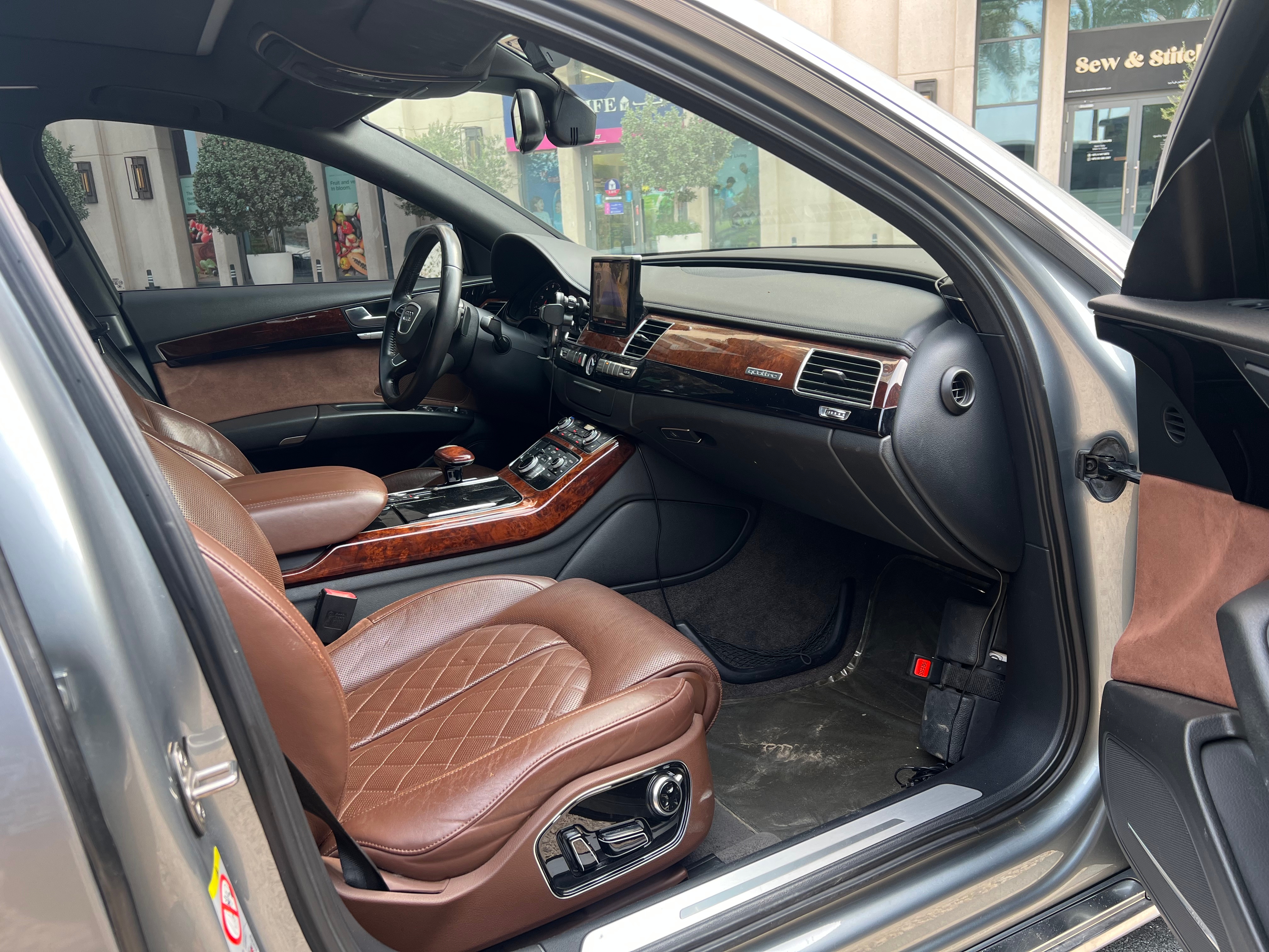 Gray Audi A8 L 55 TFSI 2011