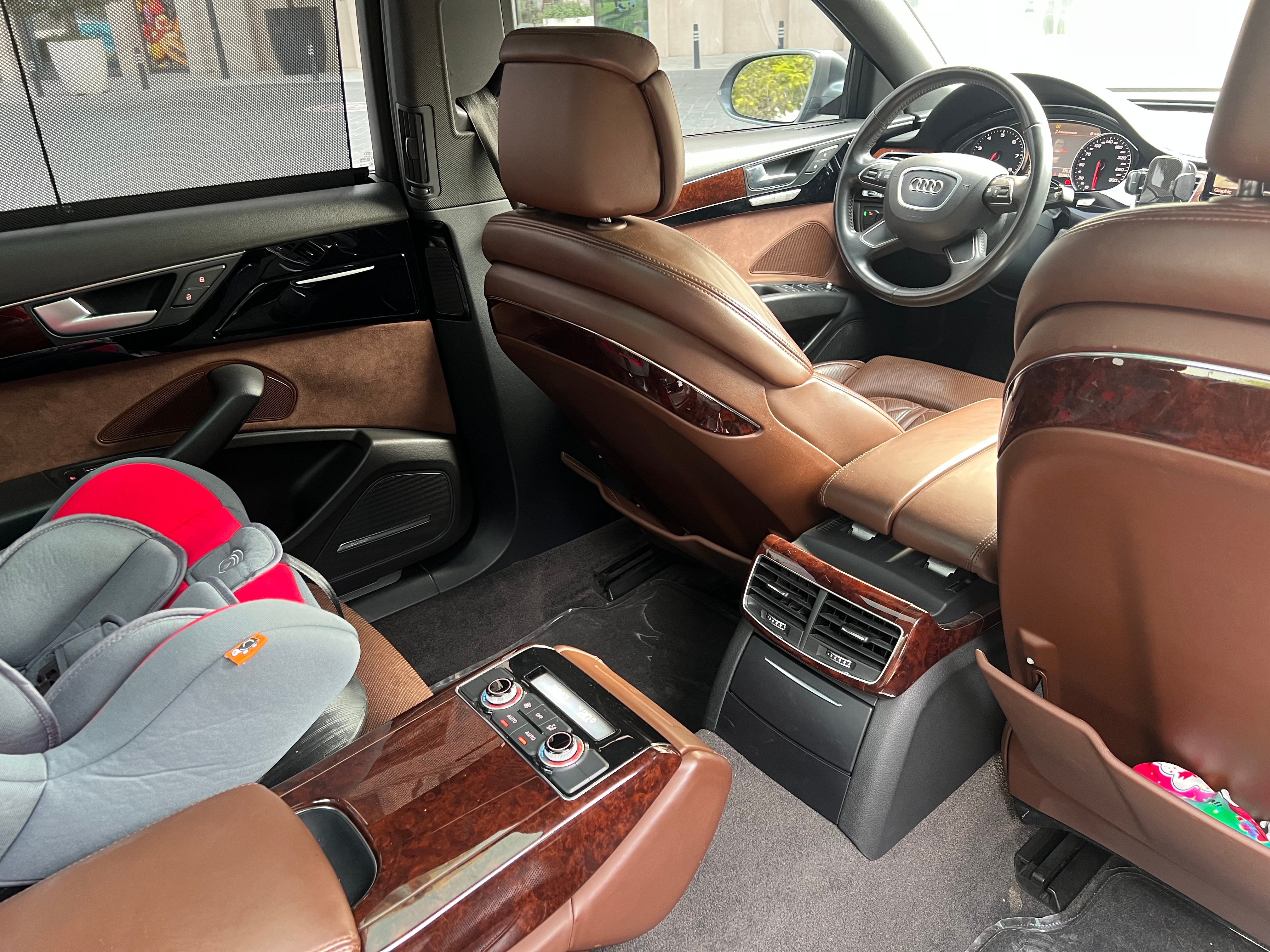 Gray Audi A8 L 55 TFSI 2011