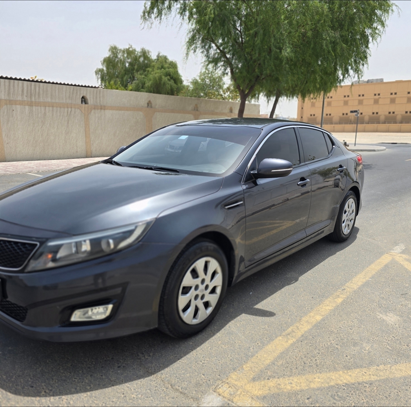 Dark Gray Kia Optima LX 2015