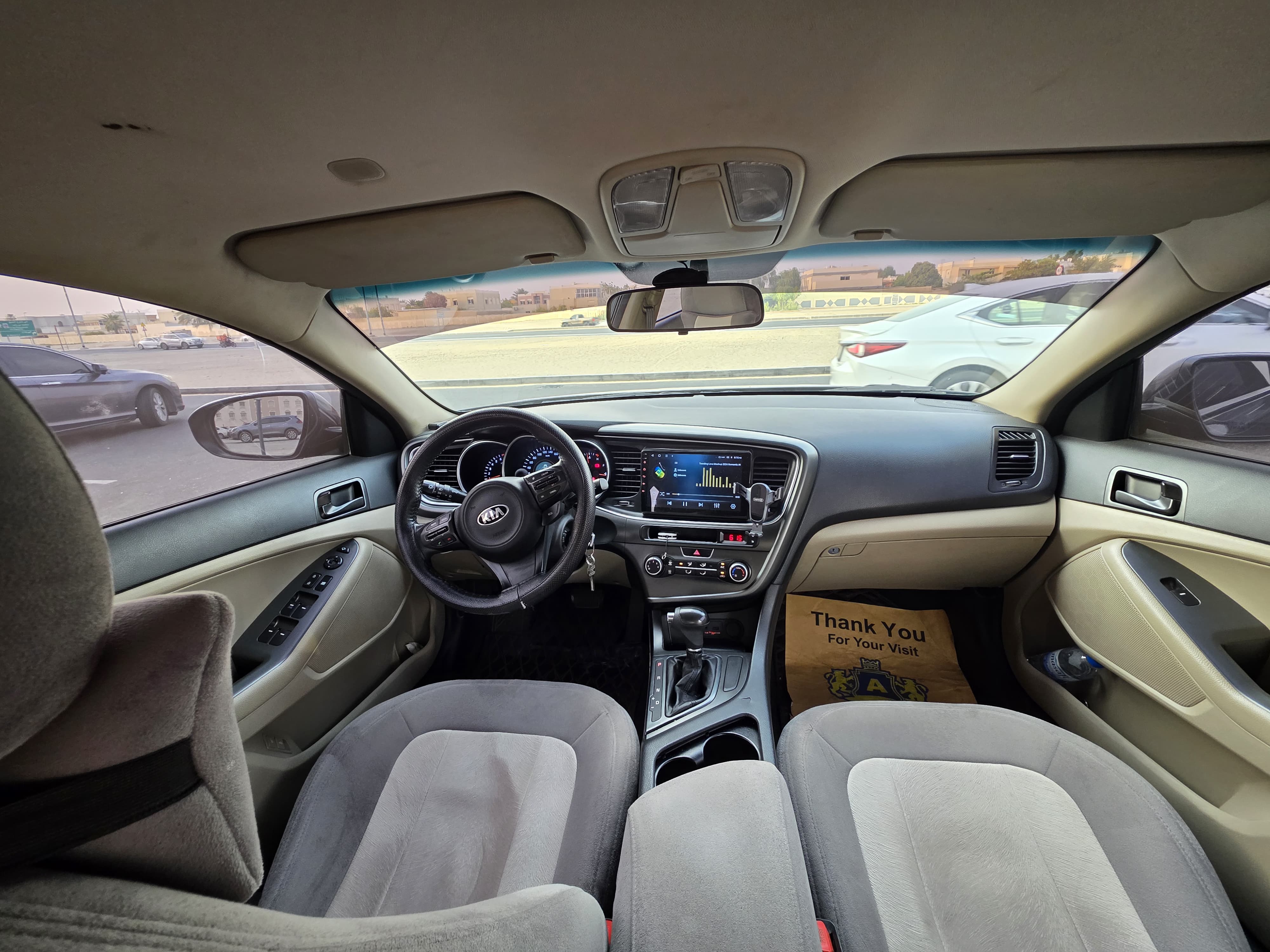 Dark Gray Kia Optima LX 2015