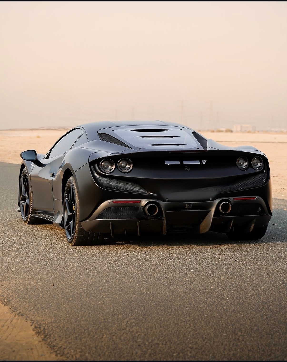 Matte Black Ferrari F8 Tributo 2022