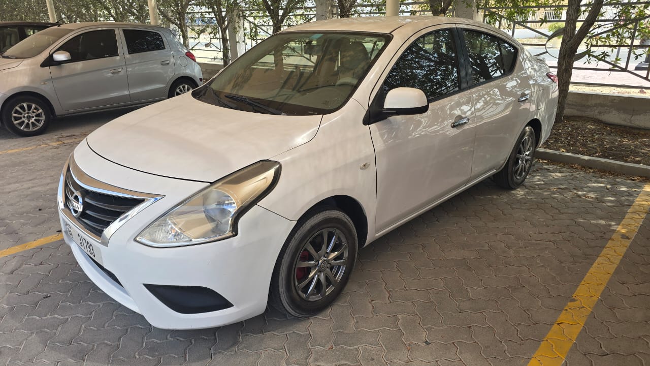 White Nissan Sunny SV 2018
