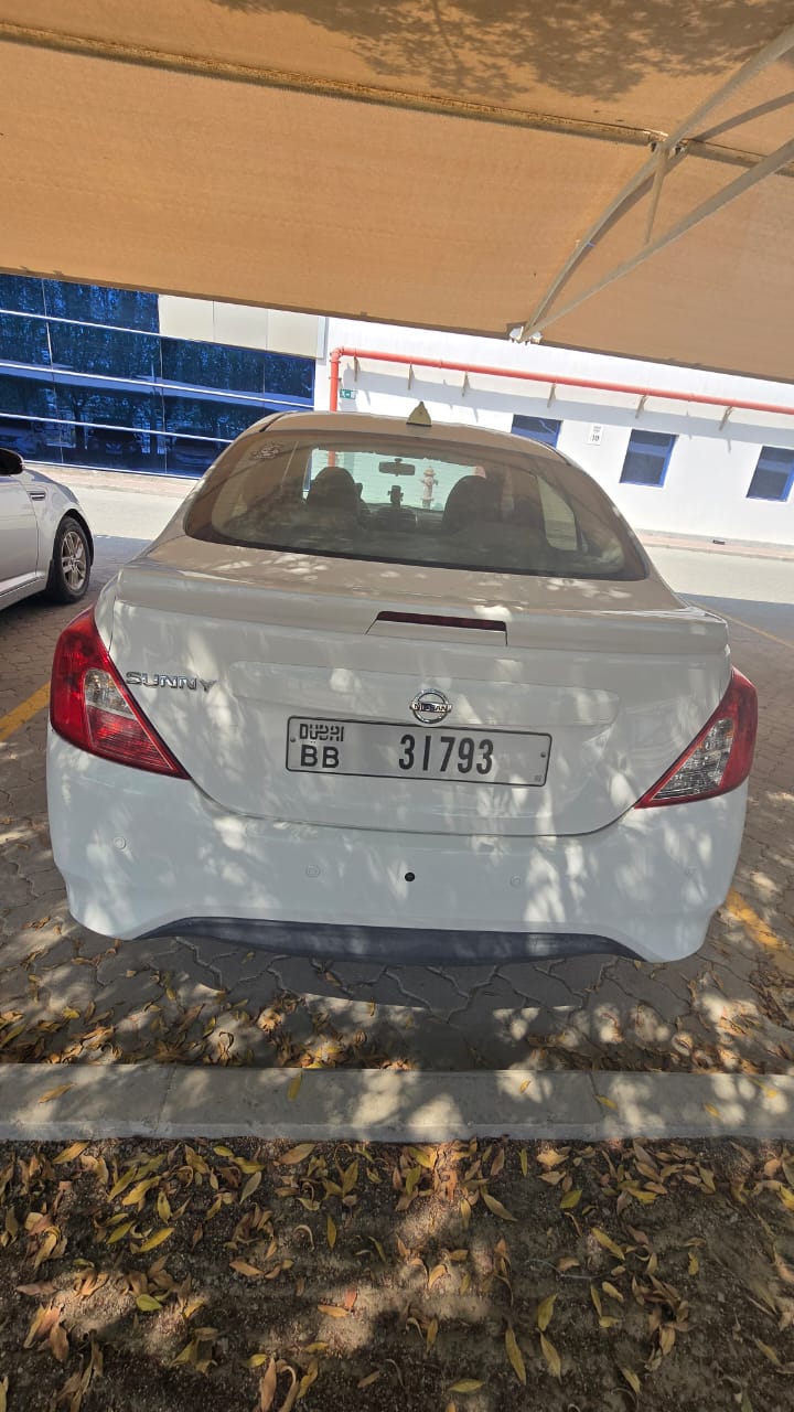 White Nissan Sunny SV 2018