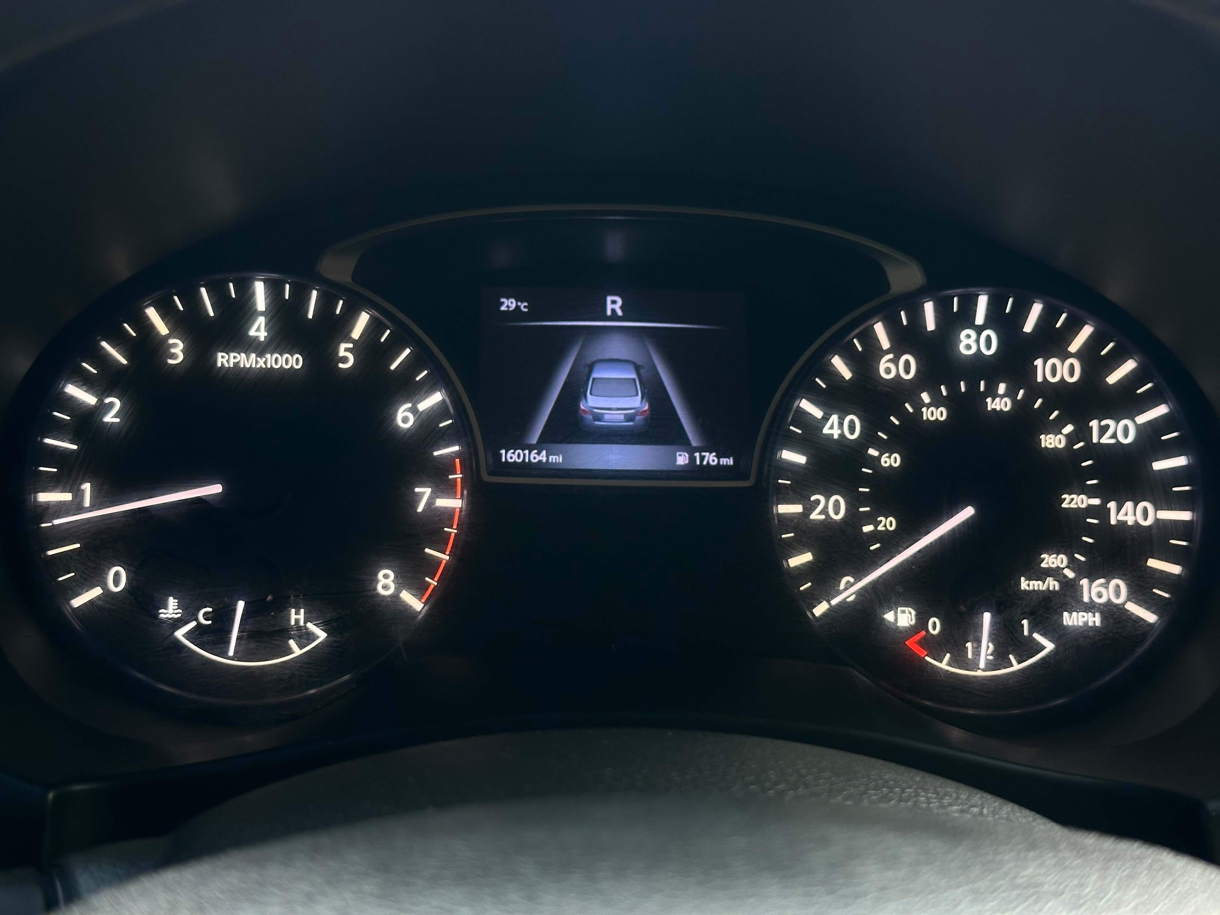 Blauw Nissan Altima 2.5 SR 2016