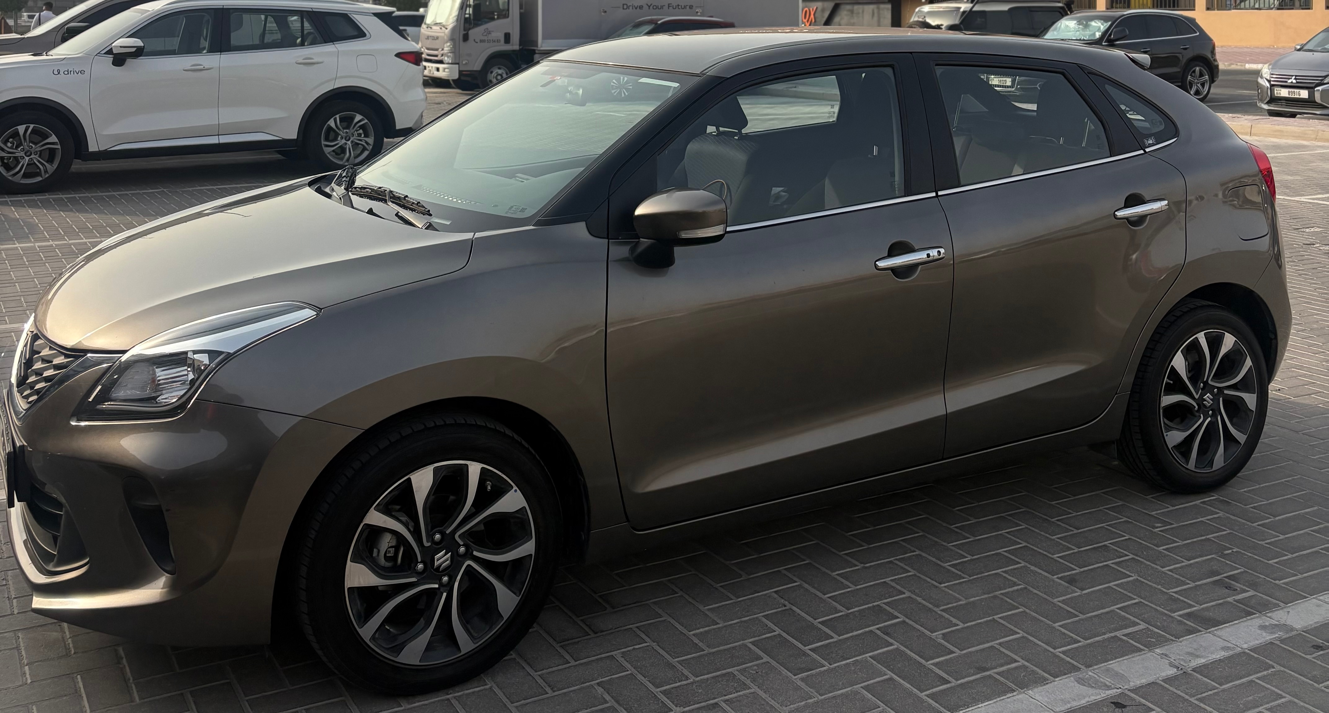 Gray Suzuki Baleno GLX 2022
