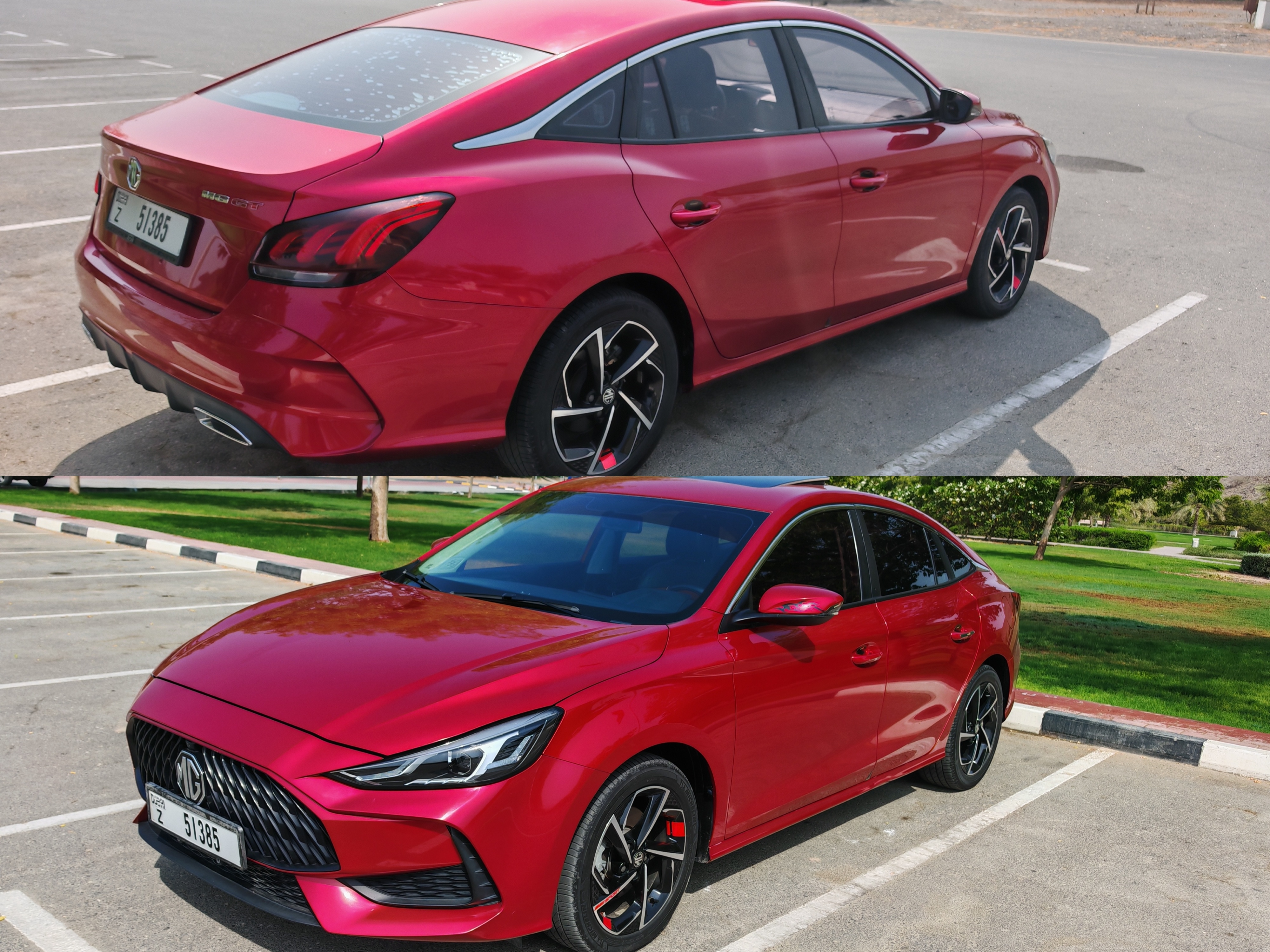Красный MG GT Turbo 2023 год
