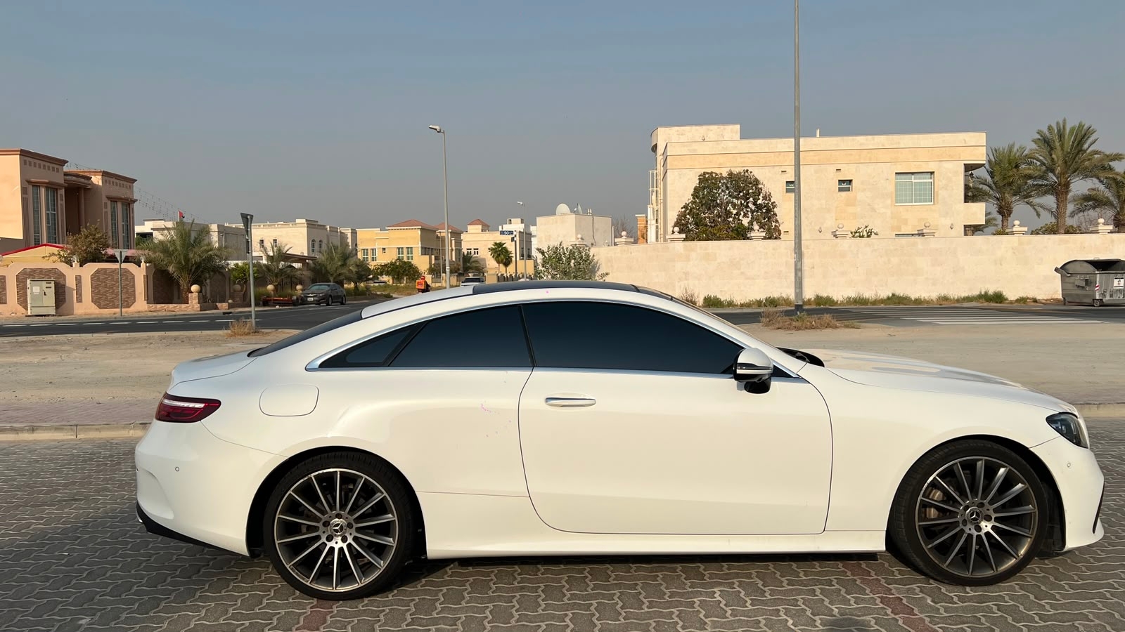 White Mercedes Benz E200 2021