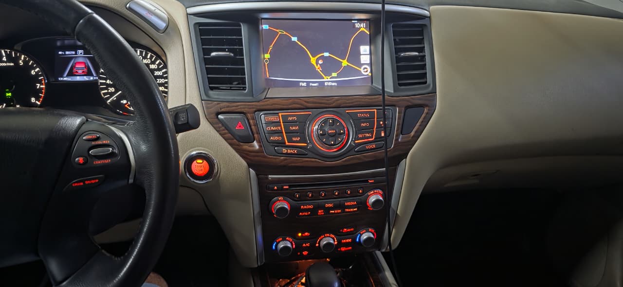 Red Nissan Pathfinder SL 2019