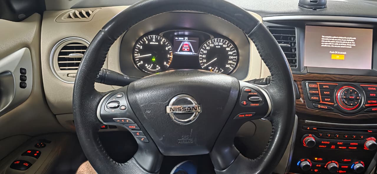 Red Nissan Pathfinder SL 2019