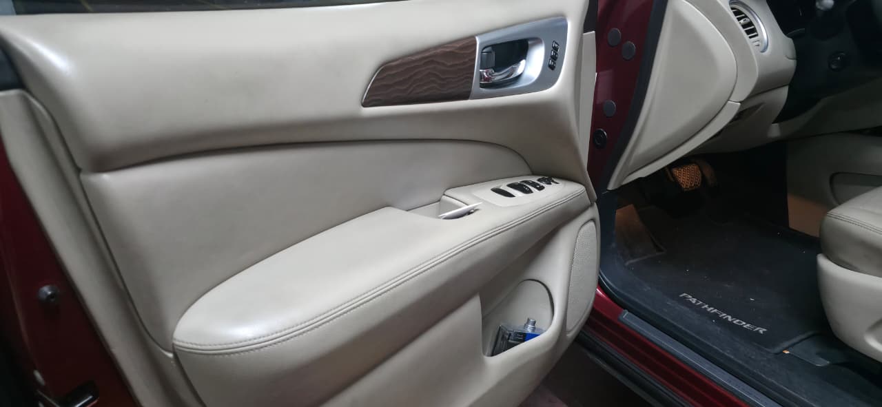 Red Nissan Pathfinder SL 2019
