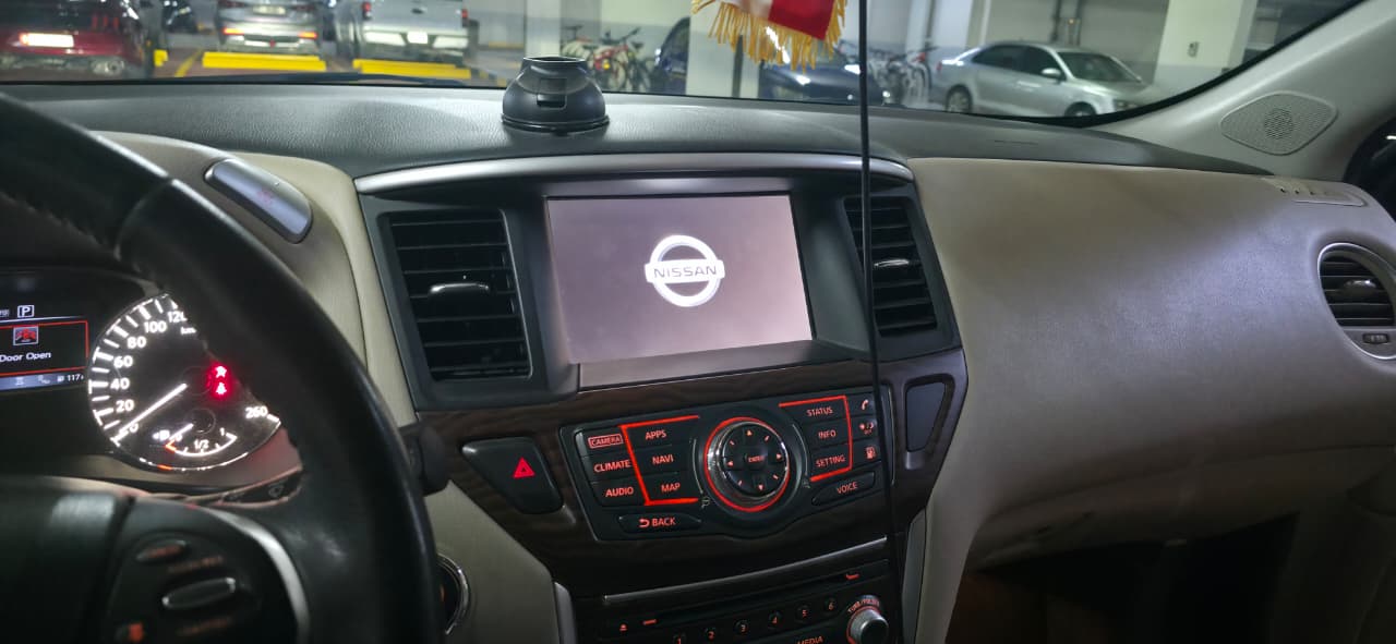Red Nissan Pathfinder SL 2019