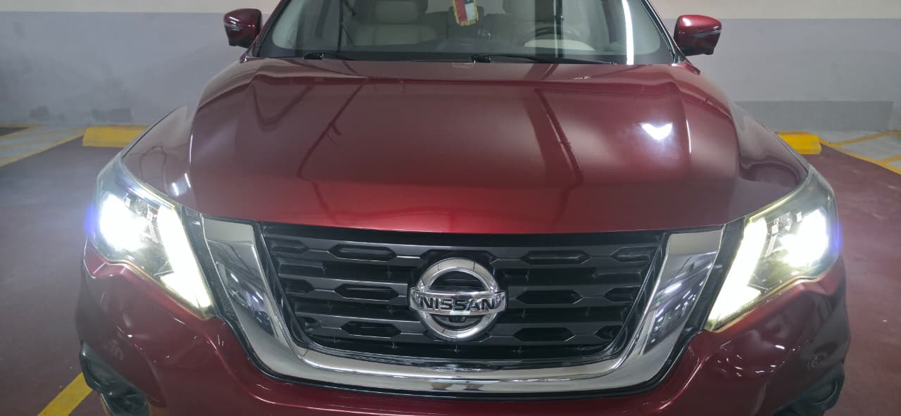 Red Nissan Pathfinder SL 2019