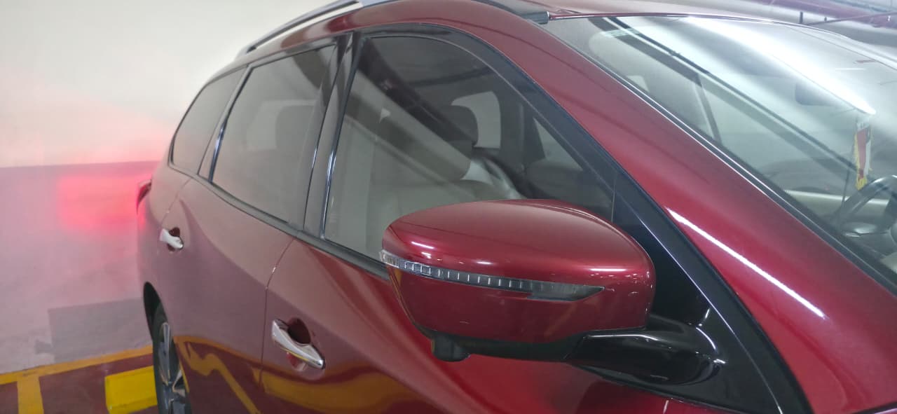 Red Nissan Pathfinder SL 2019