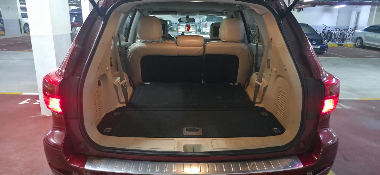 Red Nissan Pathfinder SL 2019