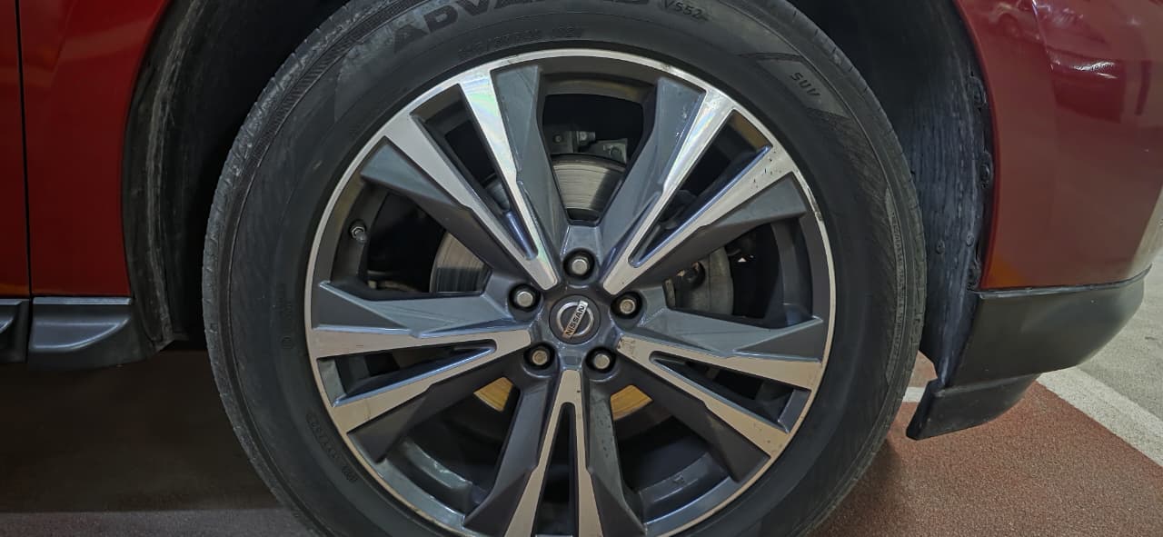 Red Nissan Pathfinder SL 2019