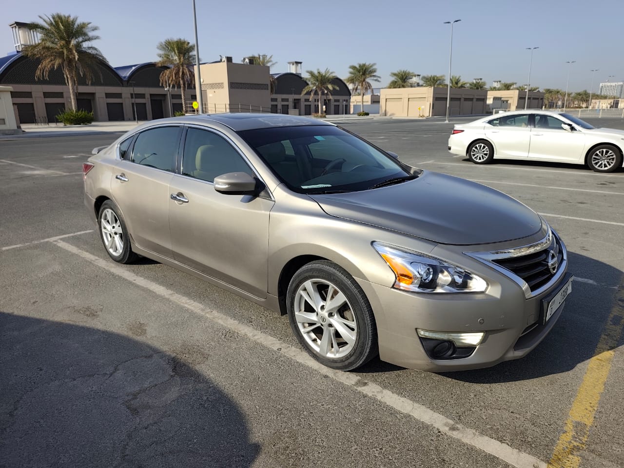 Golden Nissan Altima 2014