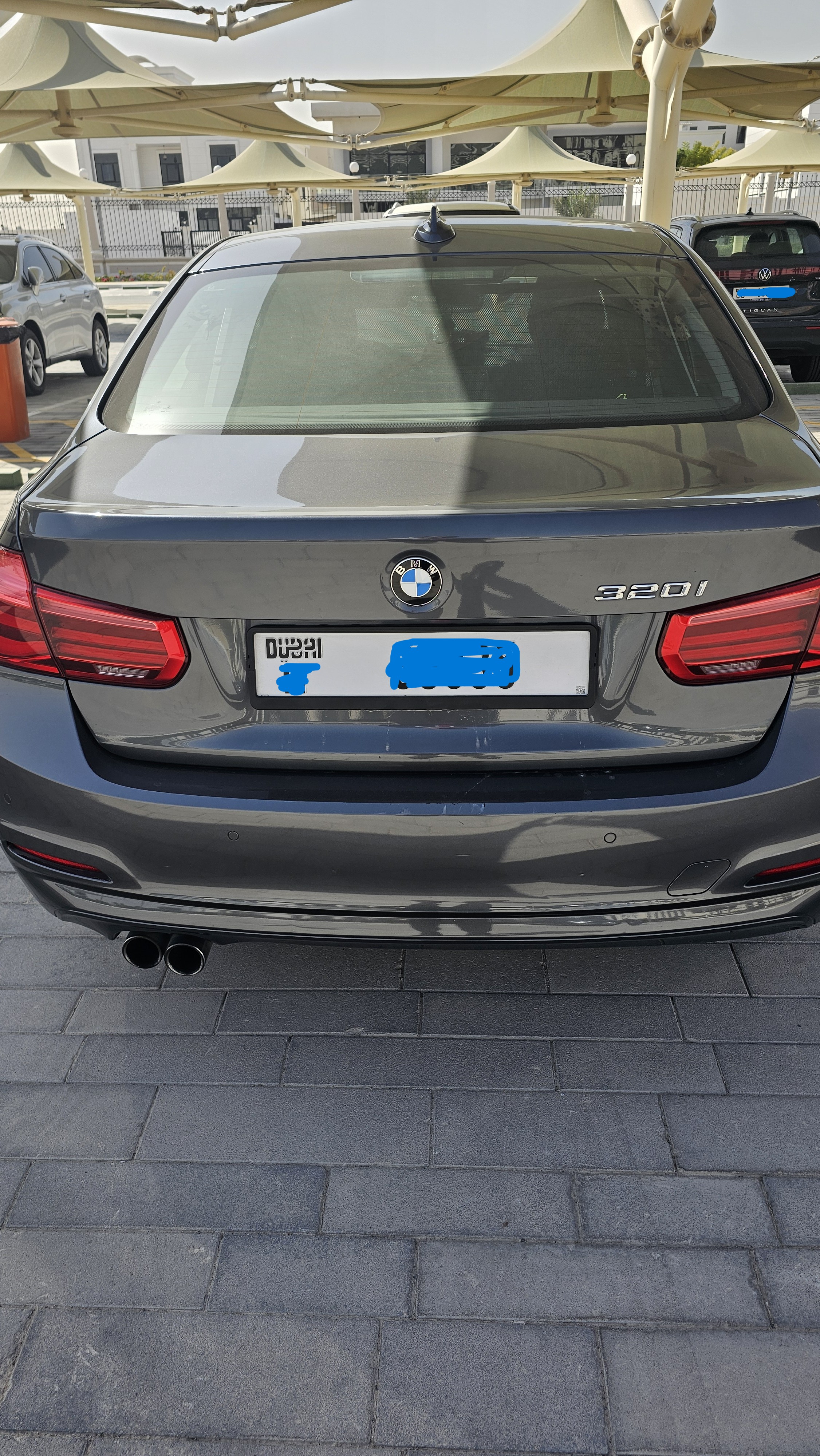 Dark Gray BMW 320i 2016
