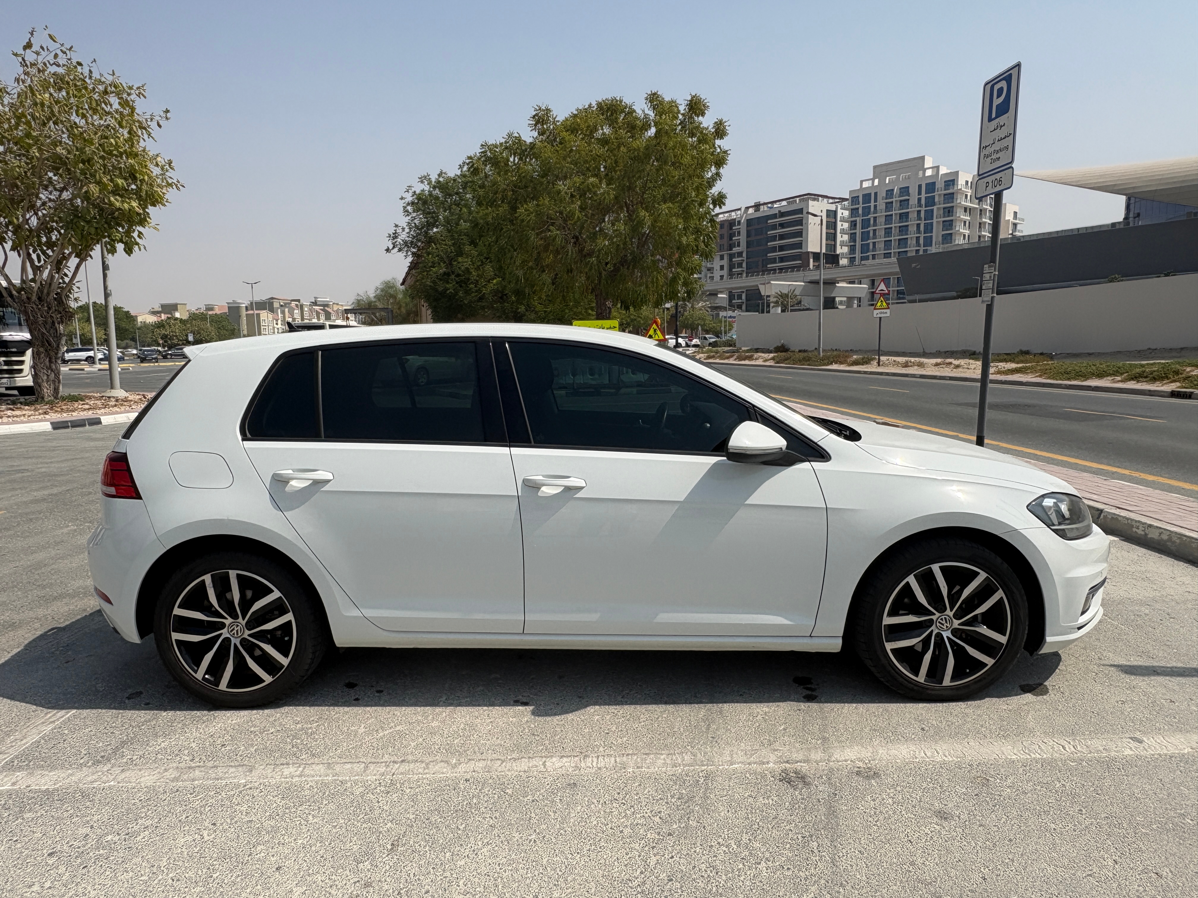 White Volkswagen Golf 2018