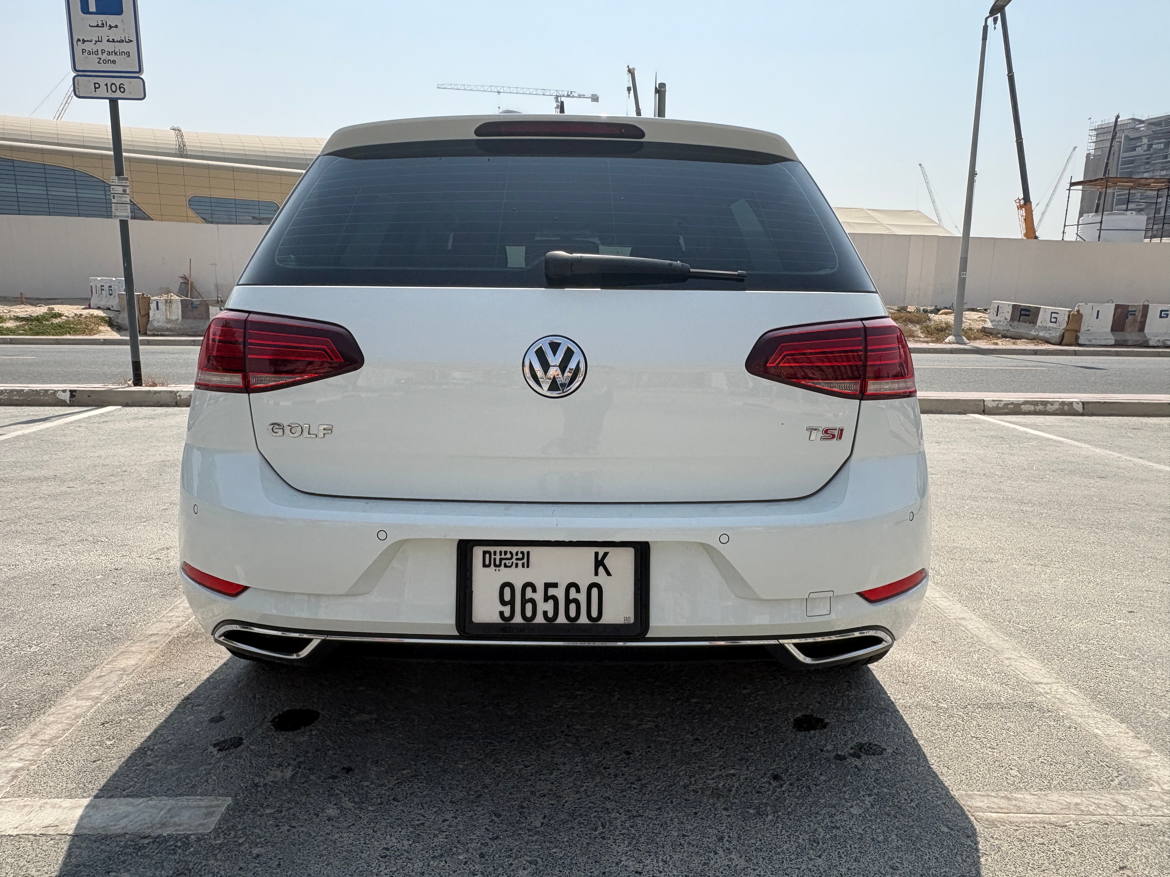 White Volkswagen Golf 2018