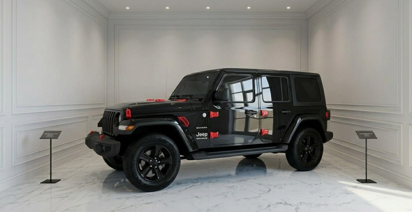 Siyah Jeep Wrangler Sahara 2021