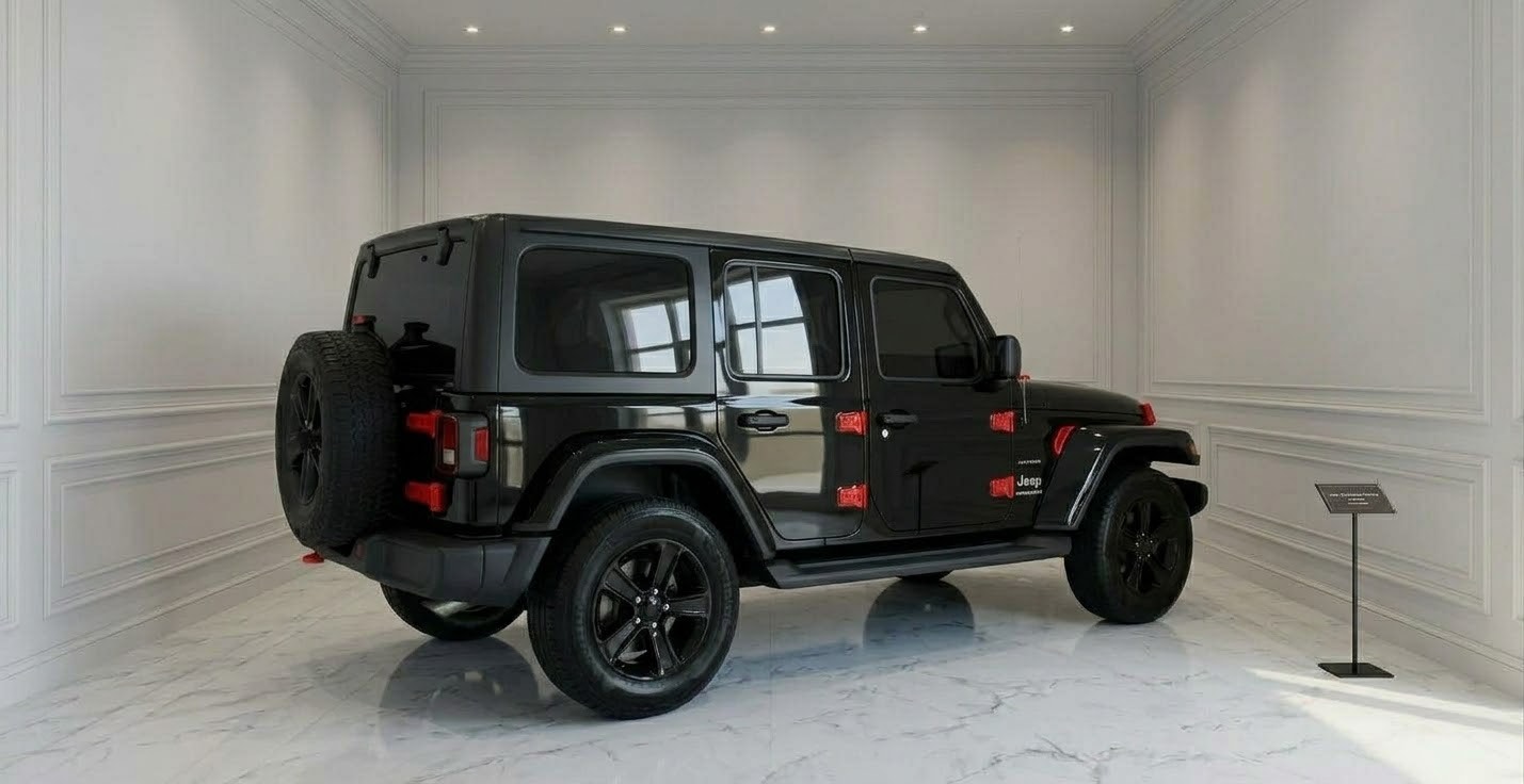 Siyah Jeep Wrangler Sahara 2021