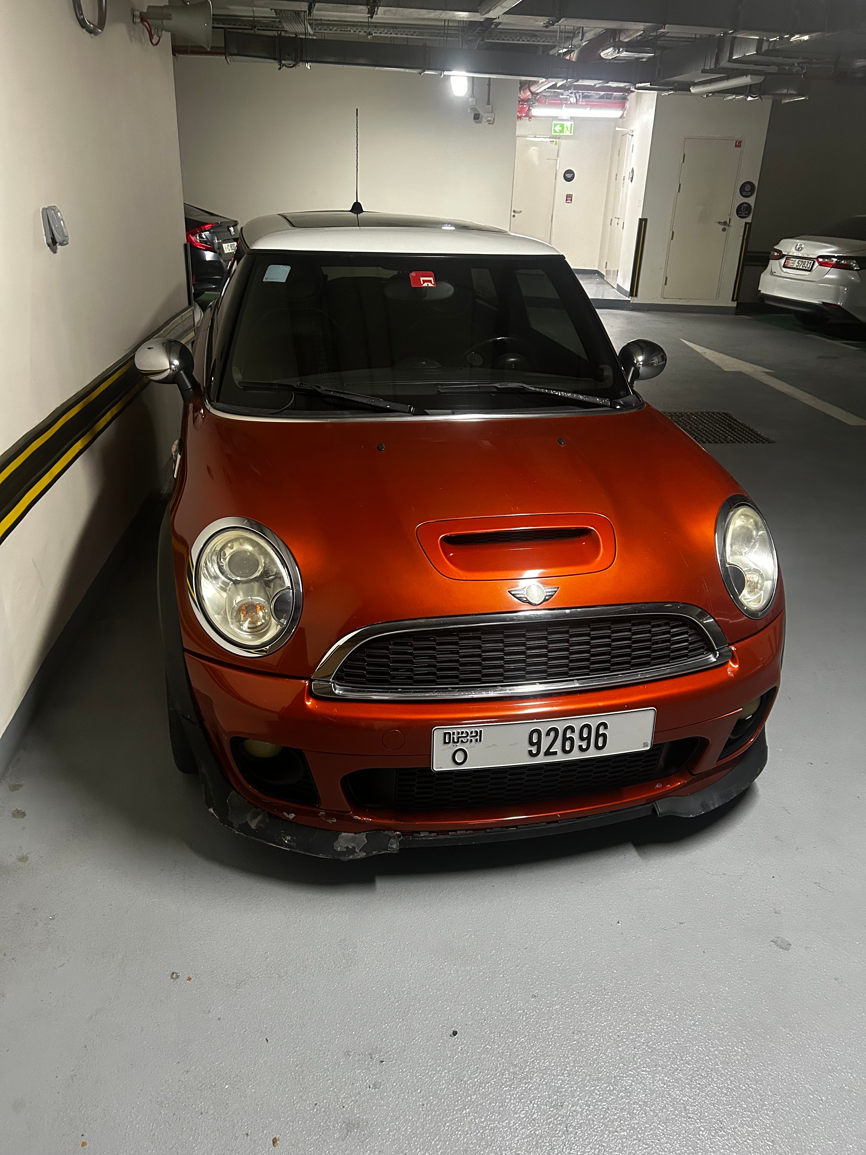 Orange Mini Cooper Cooper 2012