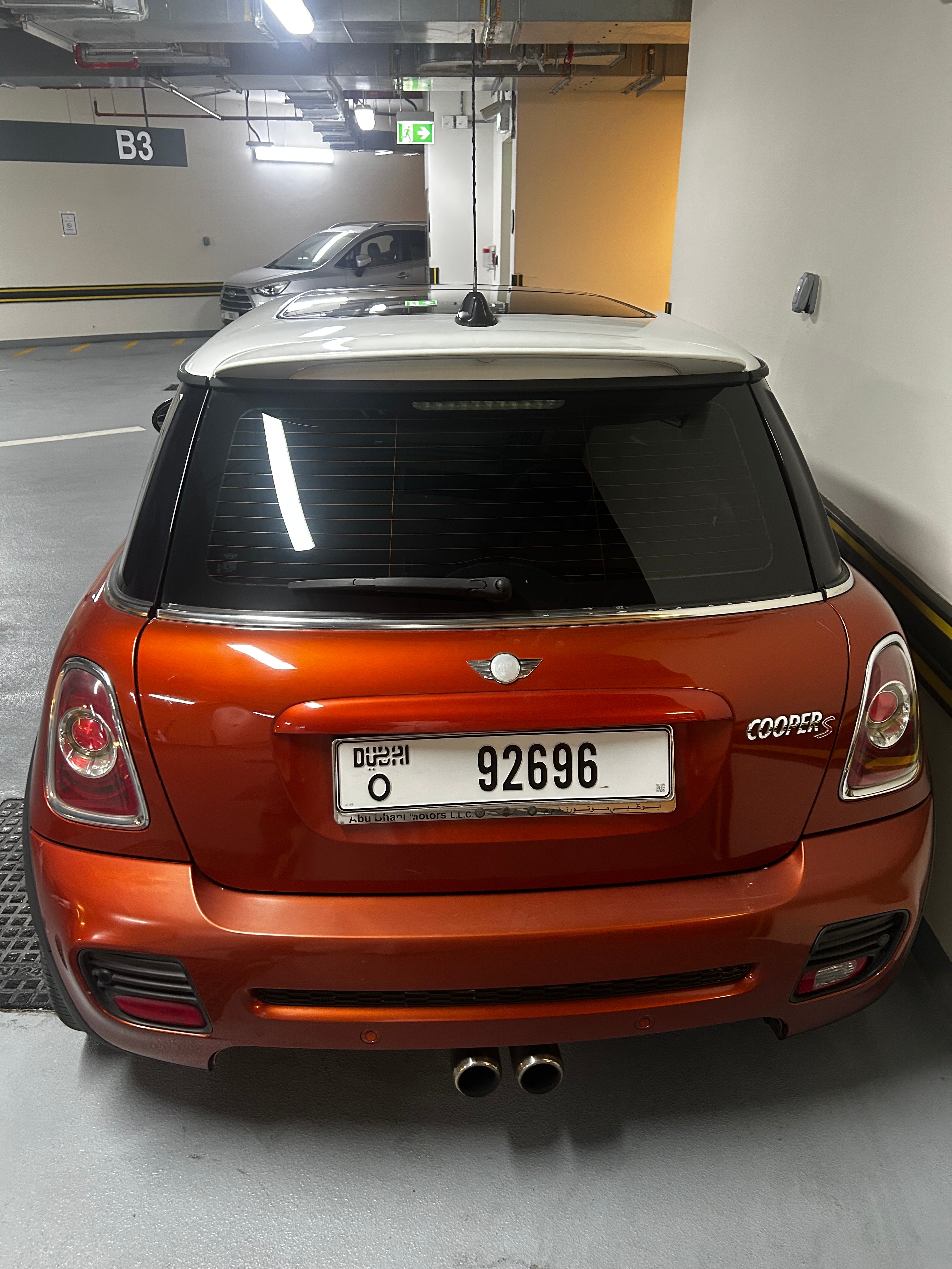 Orange Mini Cooper Cooper 2012