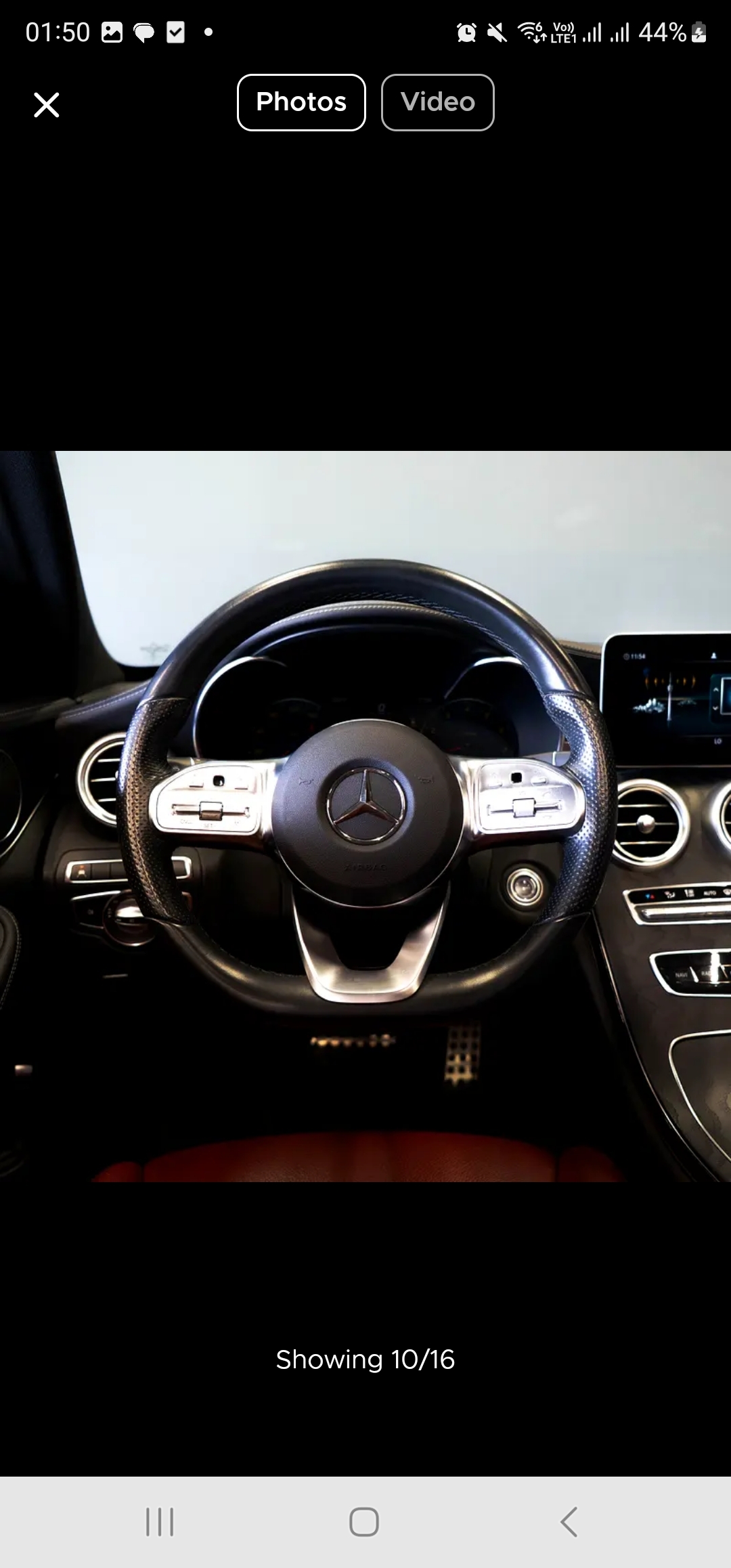 Siyah Mercedes Benz C200 AMG LINE 2021