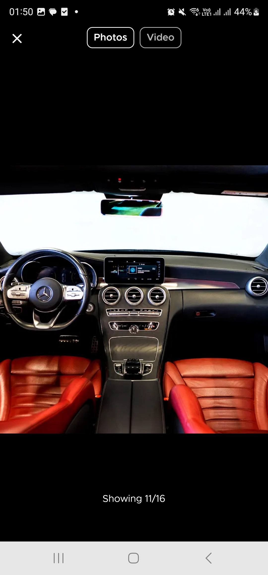 Siyah Mercedes Benz C200 AMG LINE 2021