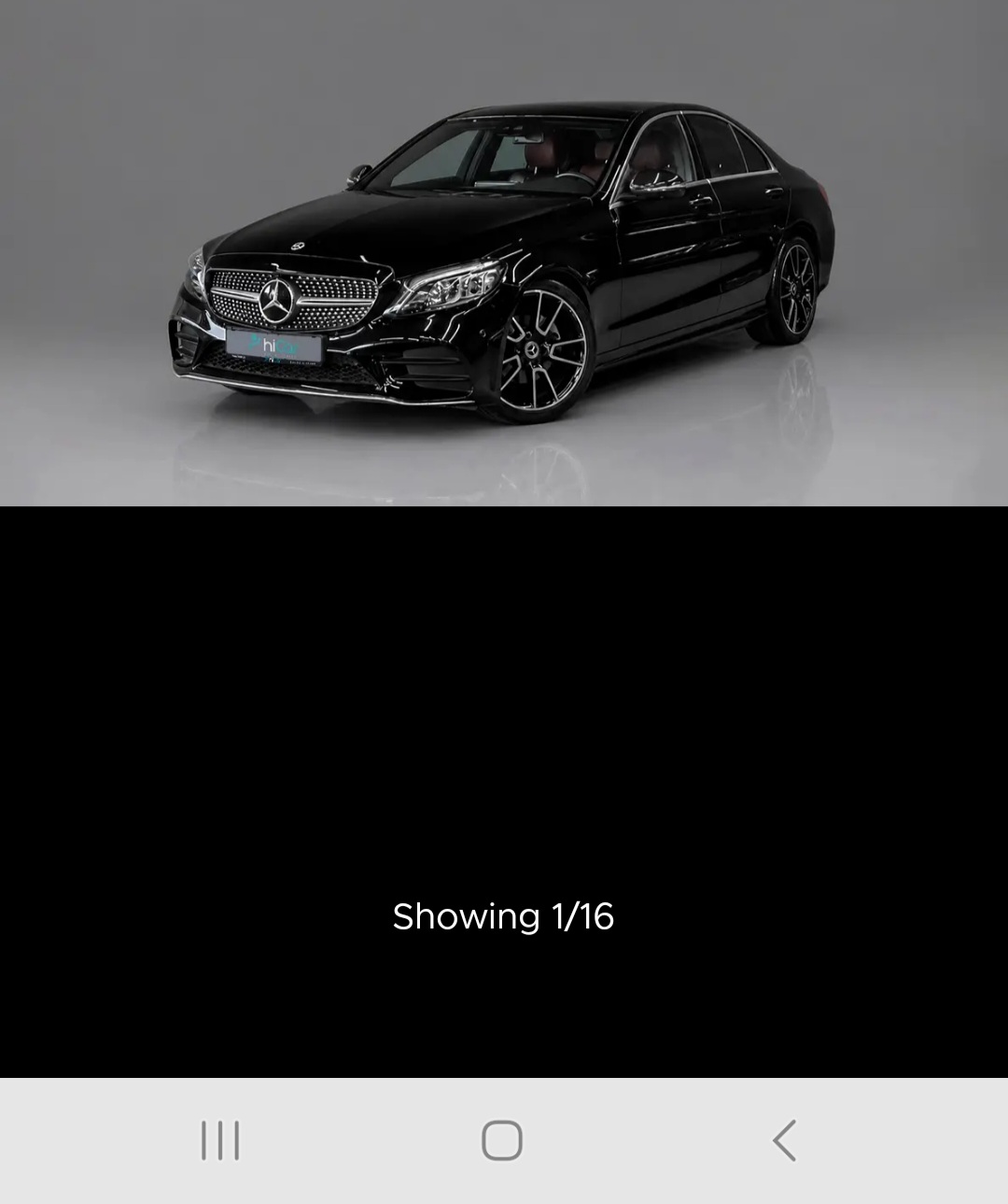 Siyah Mercedes Benz C200 AMG LINE 2021