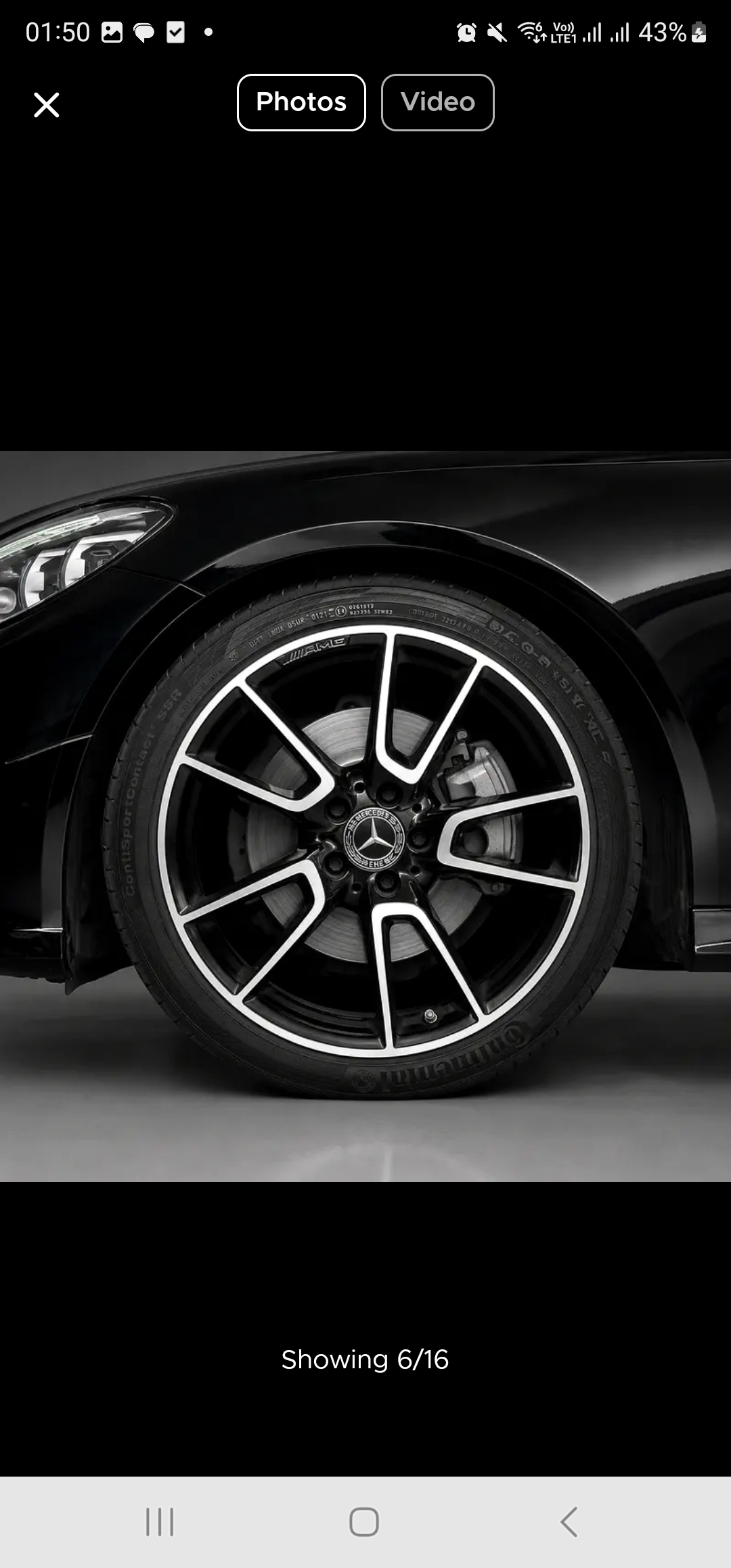 Siyah Mercedes Benz C200 AMG LINE 2021