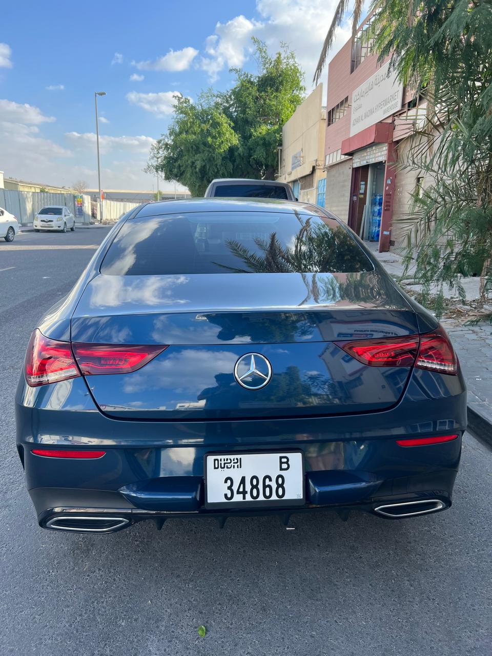 Blauw Mercedes Benz CLA CLA250 2020