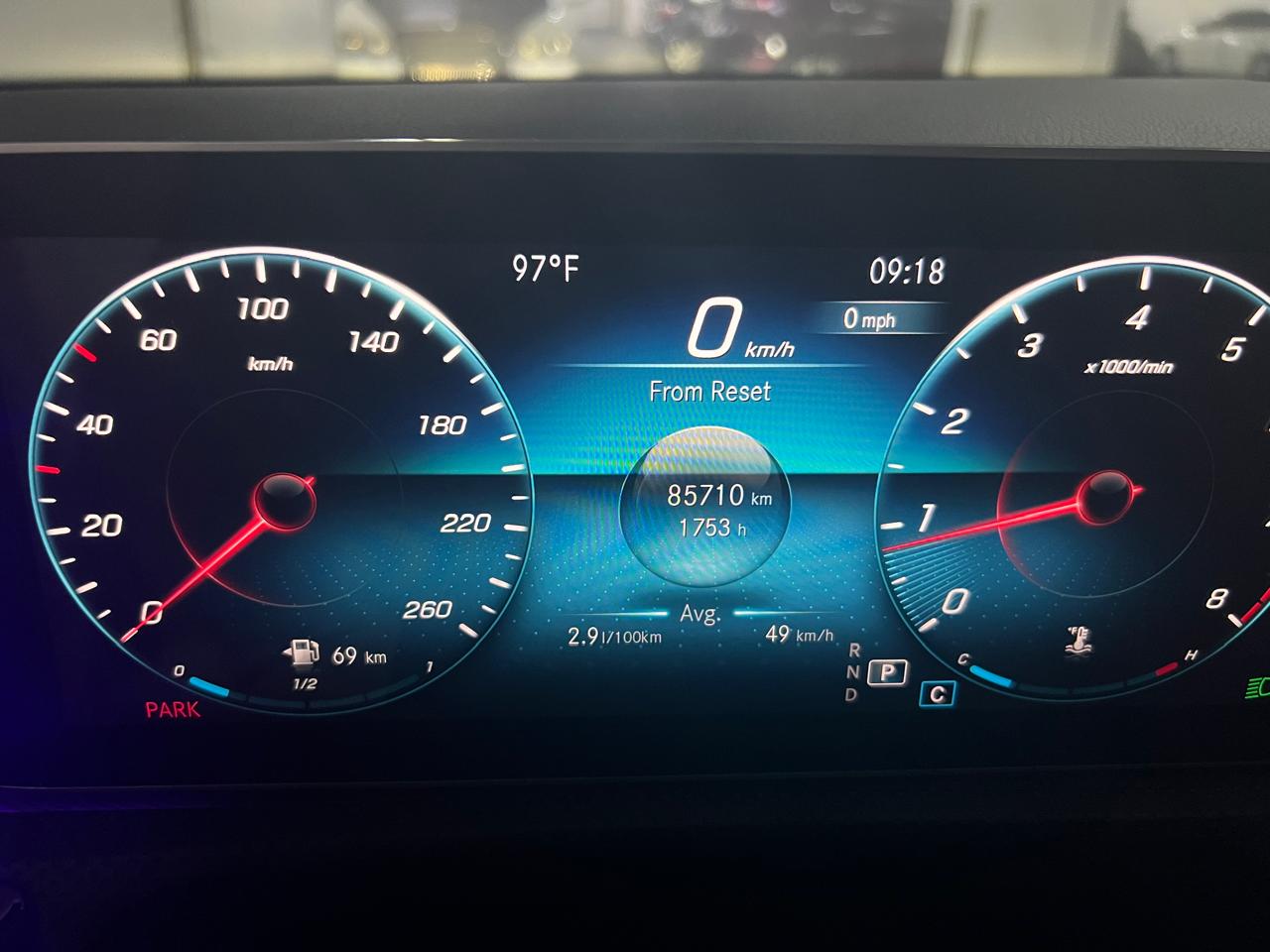 Blauw Mercedes Benz CLA CLA250 2020