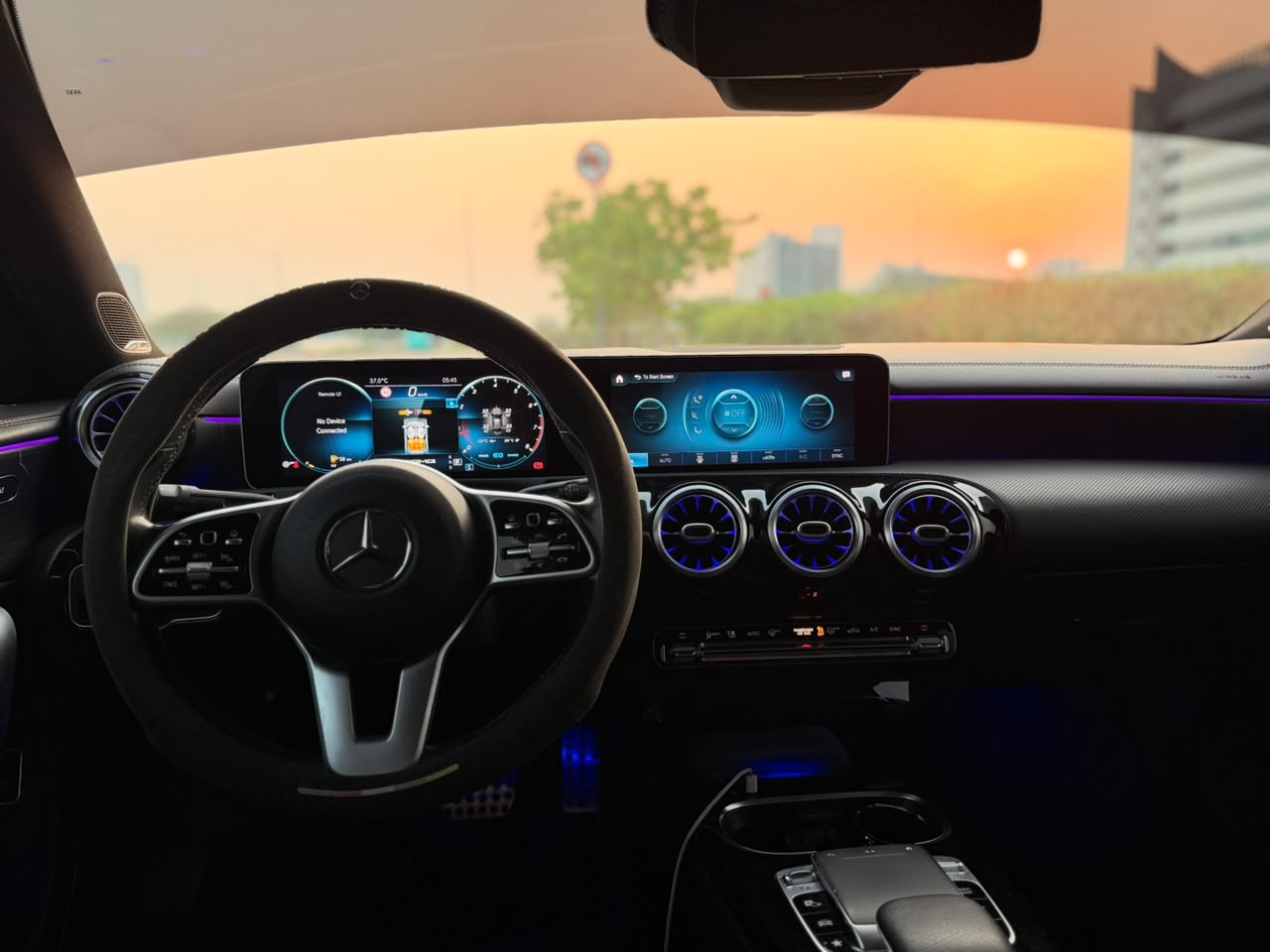 Black Mercedes Benz A220 2020