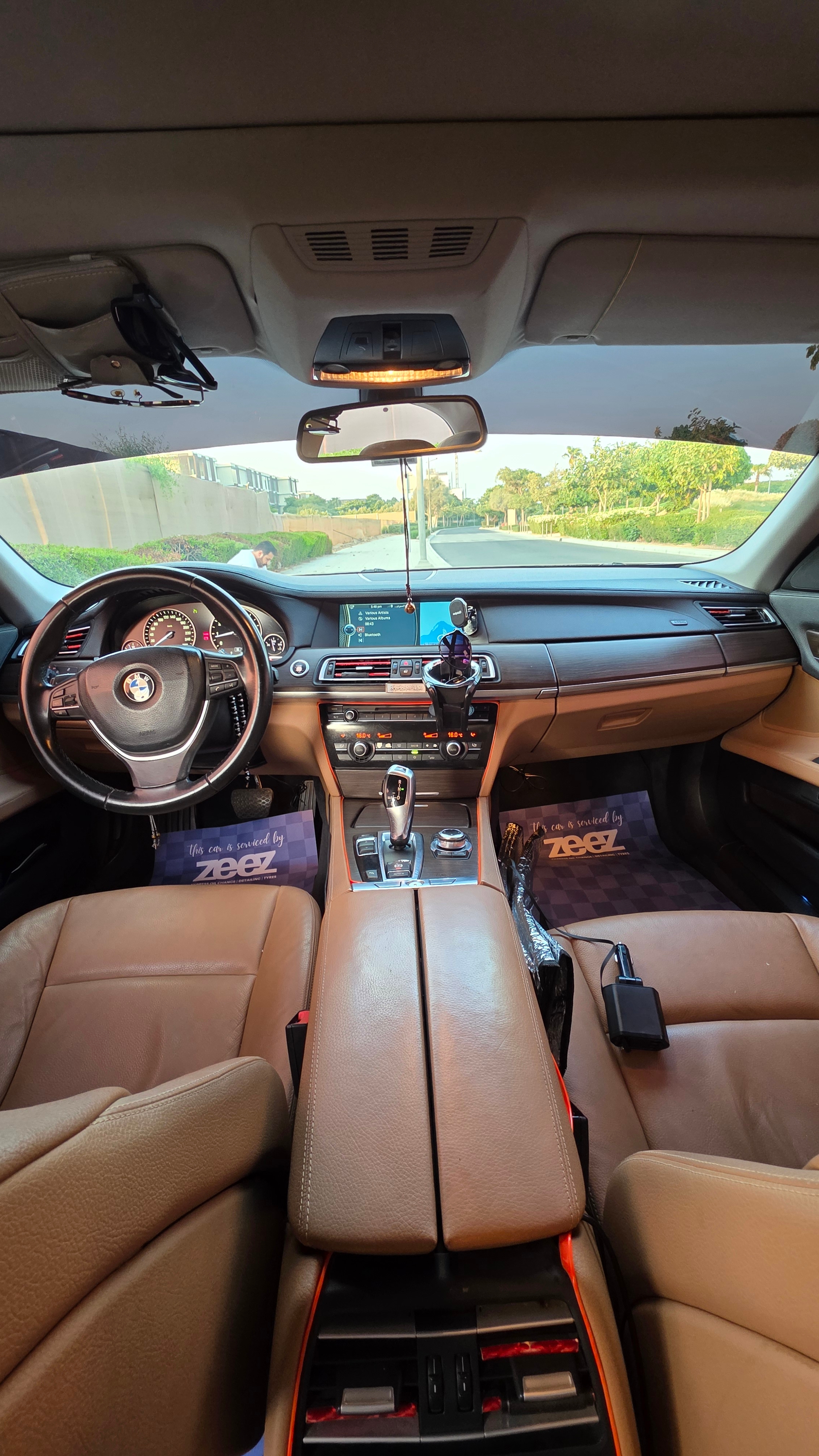 Gold BMW 730Li 2011