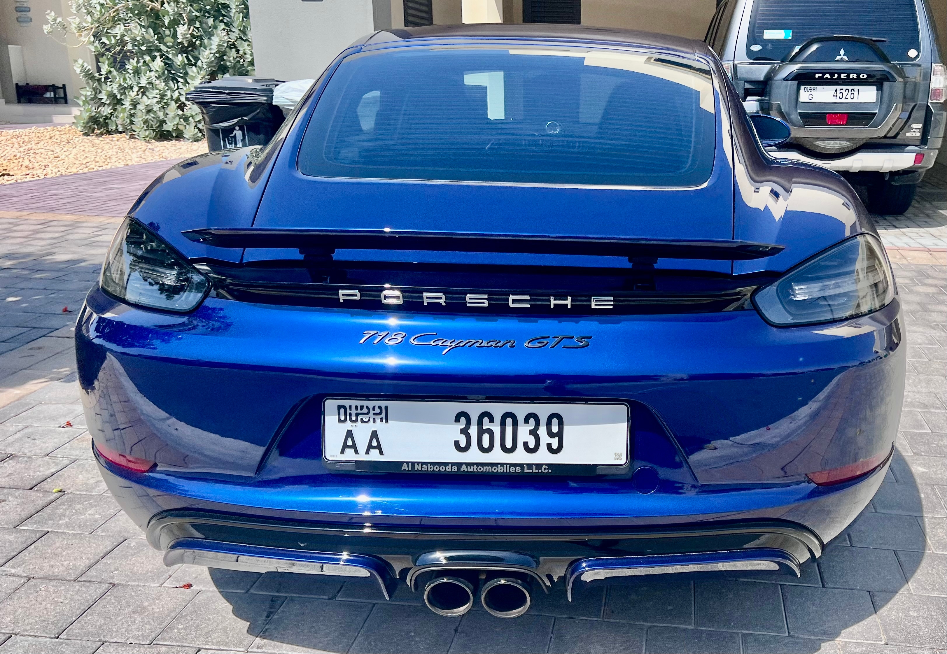 Blau Porsche 718 Cayman GTS 2020