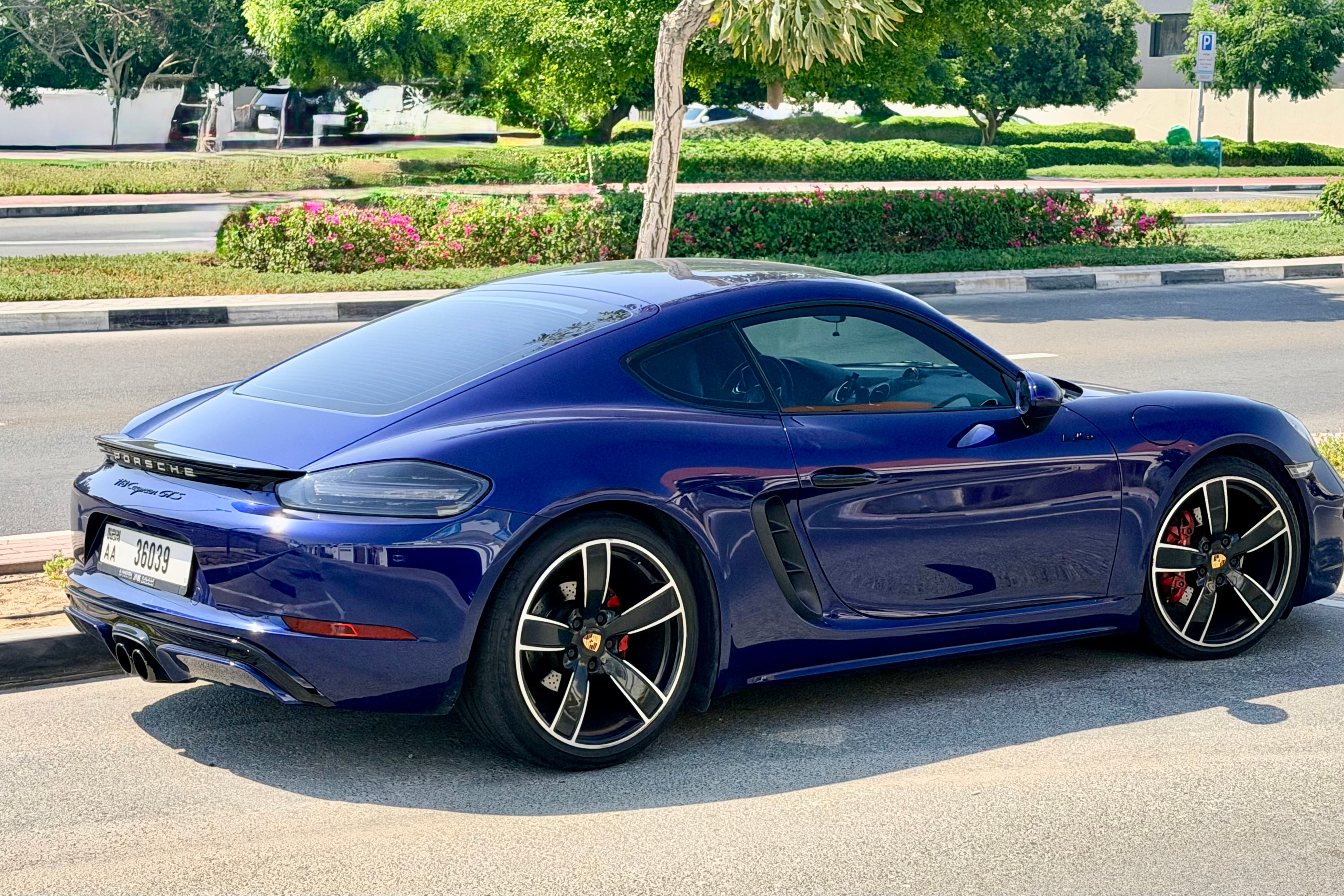 Blau Porsche 718 Cayman GTS 2020
