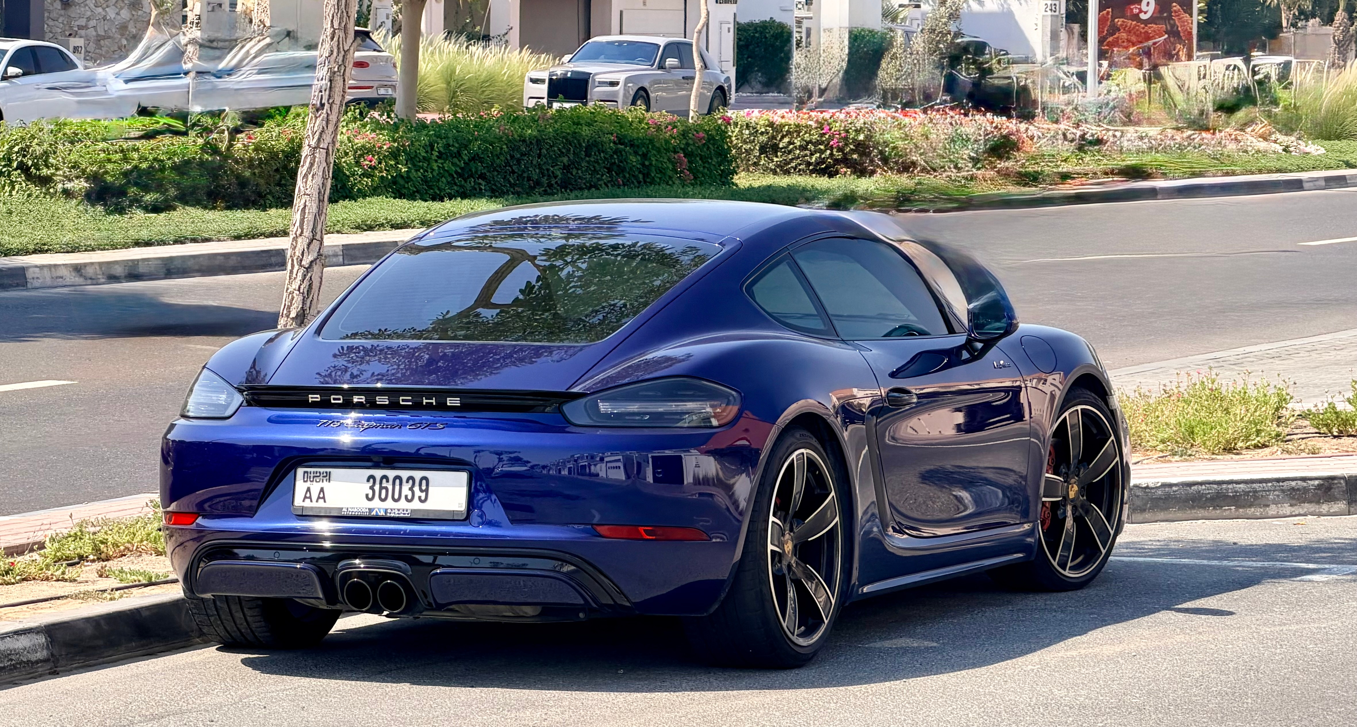 Blau Porsche 718 Cayman GTS 2020
