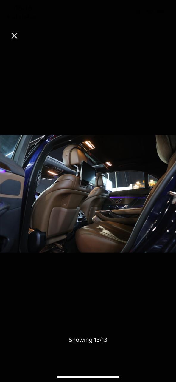 Blue Mercedes Benz S450 L 2020